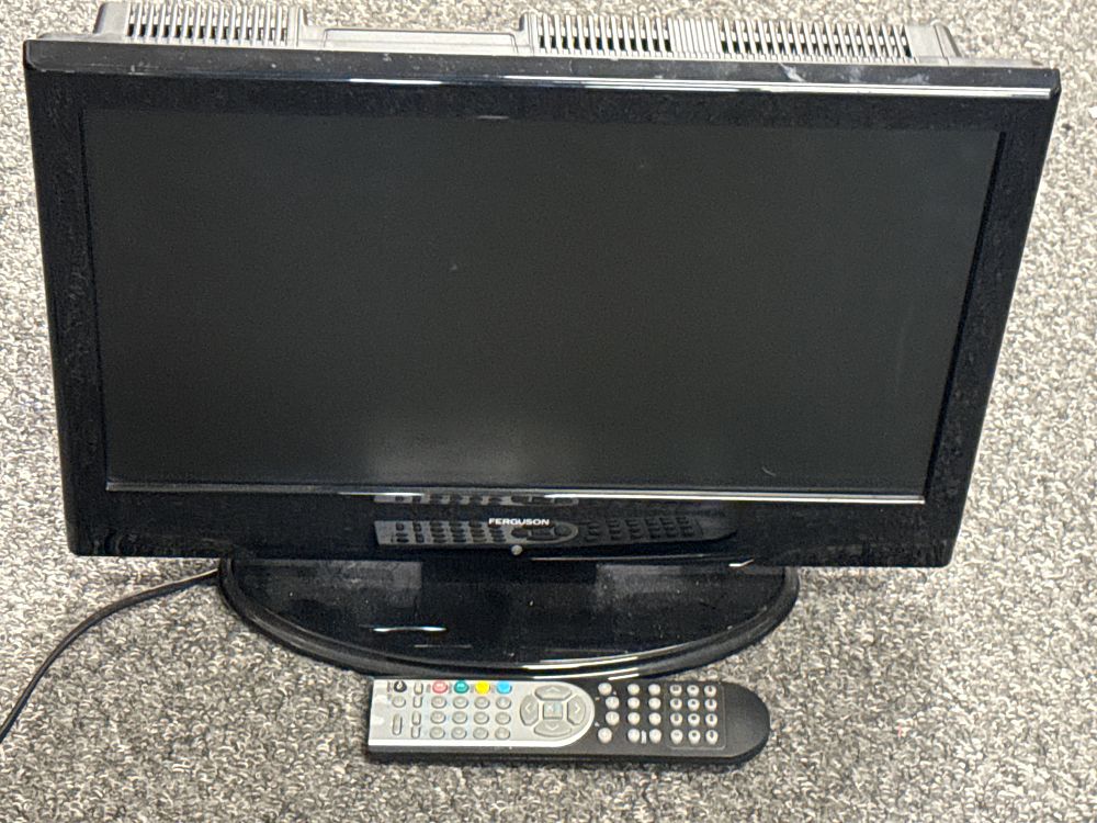 Lot 161: Ferguson 19 inch LCD Television with Integrated DVD Player