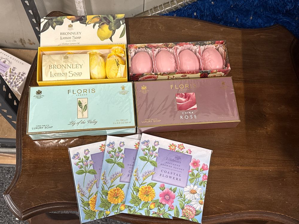 Lot 162: A Collection of Luxury British Soaps and Coastal Drawer Sachets