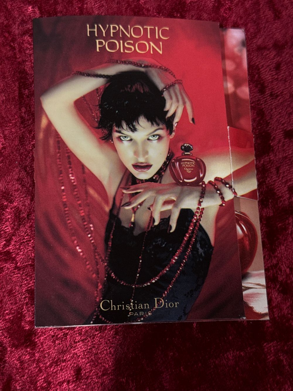 Lot 193: Vintage Christian Dior Hypnotic Poison Fragrance Sample and Card