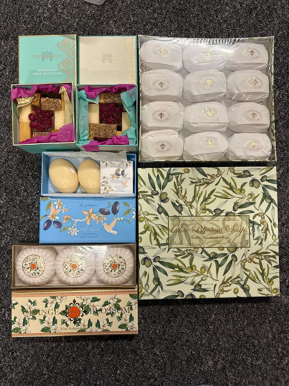 Lot 216: A Collection of Luxury Italian and British Gift Soaps
