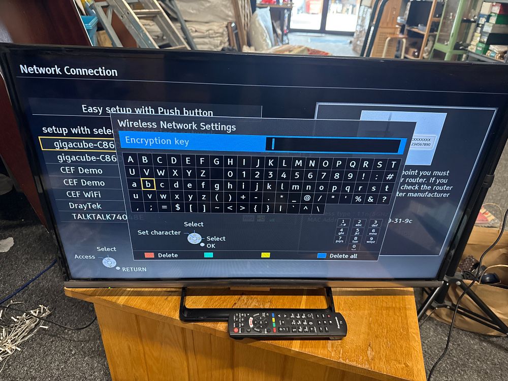 Lot 221: Panasonic 32 Inch HD Smart Television With Original Remote Control