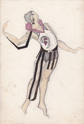 Эскиз театрального костюма. Автор Т.Я.Желудева-Минасьян. 1926 г. Тамара Яковлевна Желудева 