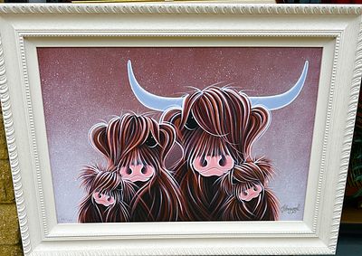 Jennifer Hogwood, ‘The Four MooSketeers’, Limited Edition Embellished Canvas Board