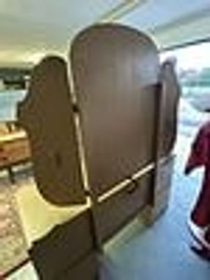 A Three-Piece Art Deco / Mid-Century Modern Veneered Bedroom Suite. This three-piece bedroom 