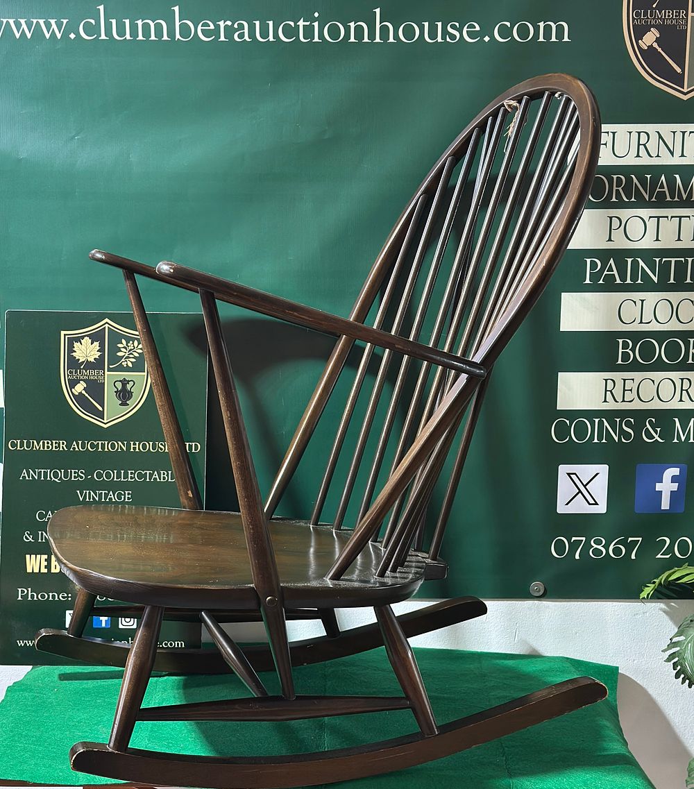 A Mid-Century Ercol No. 315 'Grandfather' Rocking Chair. An Ercol No. 315 'Grandfather' Rocking 