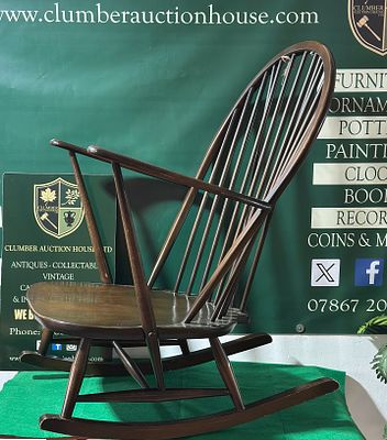 A Mid-Century Ercol No. 315 'Grandfather' Rocking Chair. An Ercol No. 315 'Grandfather' Rocking 