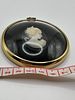 Lady In Cameo, From The Miniature World Of Peter Bates, Framed Decorative Object. This circular Image - 2