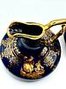A Pair of Limoges France Cobalt Blue & Gold Miniature Jug Pitchers. A pair of Limoges France Image - 3