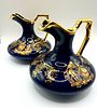 A Pair of Limoges France Cobalt Blue & Gold Miniature Jug Pitchers. A pair of Limoges France Image - 5