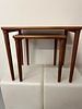 A Set of Two E.W. Bach Danish Modern Teak Nesting Tables. A set of two Danish Modern nesting Image - 1