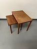 A Set of Two E.W. Bach Danish Modern Teak Nesting Tables. A set of two Danish Modern nesting Image - 2
