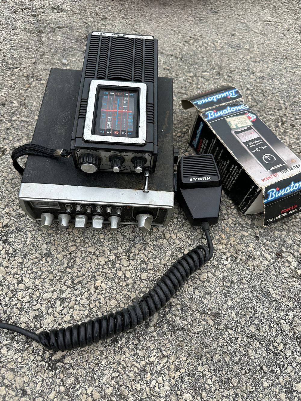 A Collection of Vintage Communication Equipment, including York, Panasonic, and Binatone. A 