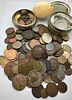 A Bulk Lot of Mixed World Coins, with Two Metal Containers. A substantial bulk lot of Image - 1