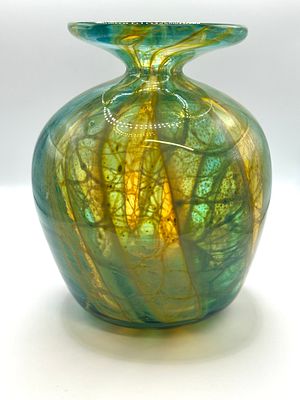 A Mdina Glass Vase, Attributed to Michael Harris. A Mdina Glass vase, attributed to Michael 