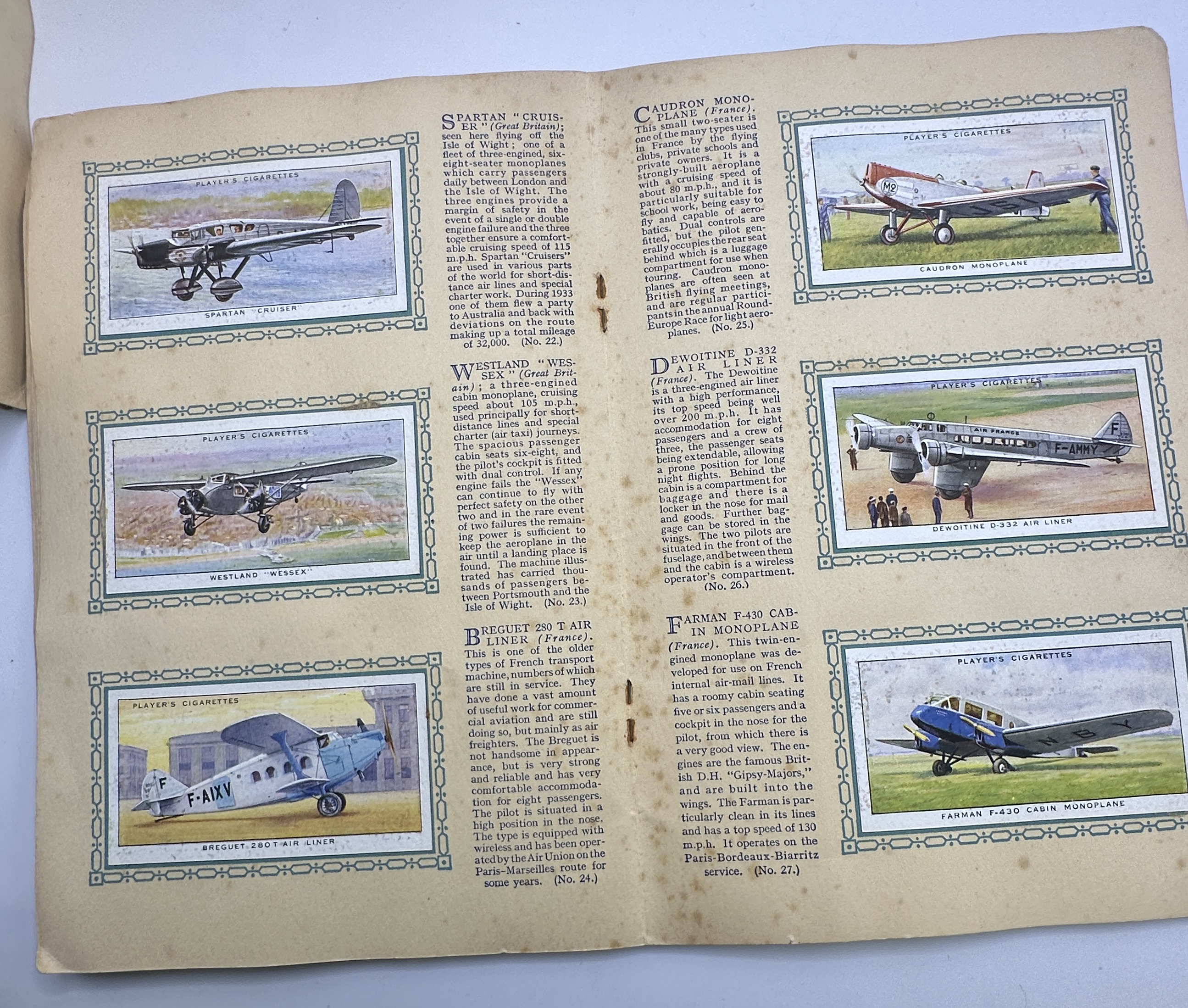 A Collection of Vintage Cigarette and Trade Card Albums by W. D. & H. O. Wills and John Player & Sons