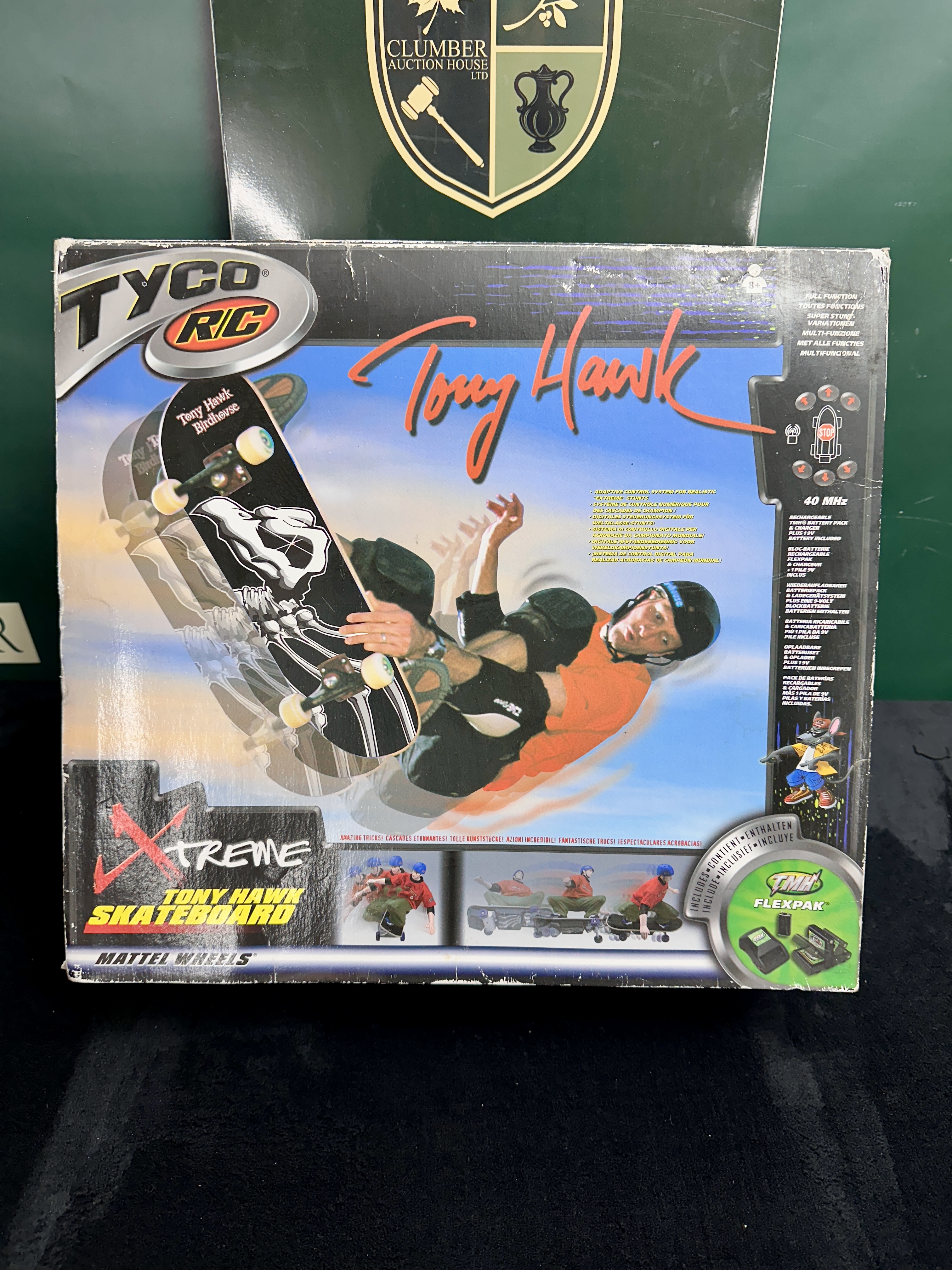 2001 Tyco R/C X-Treme Tony Hawk Radio Controlled Skateboard with Original Box