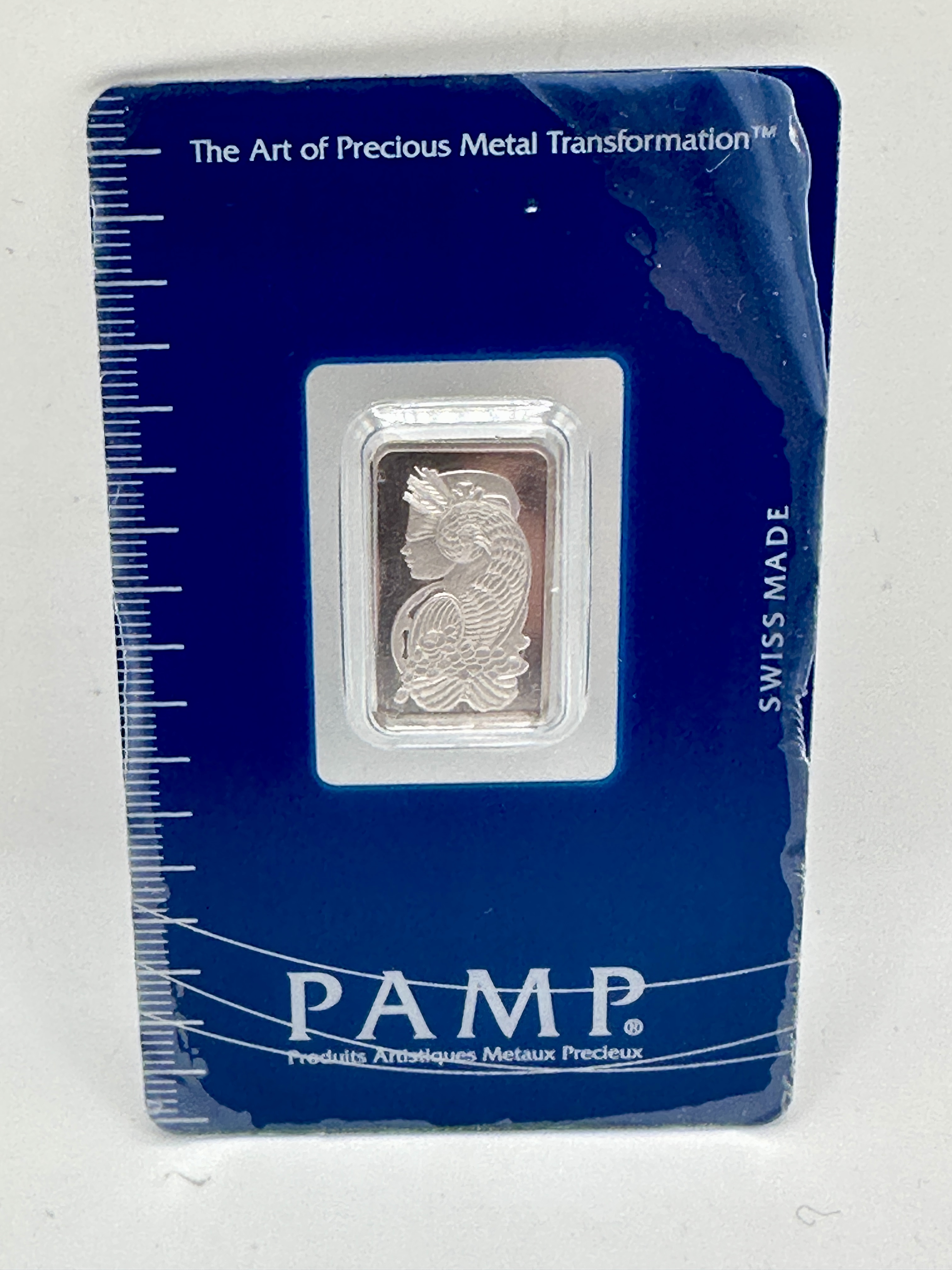 5 Gram PAMP Suisse Lady Fortuna Platinum Bar .9995 Fine