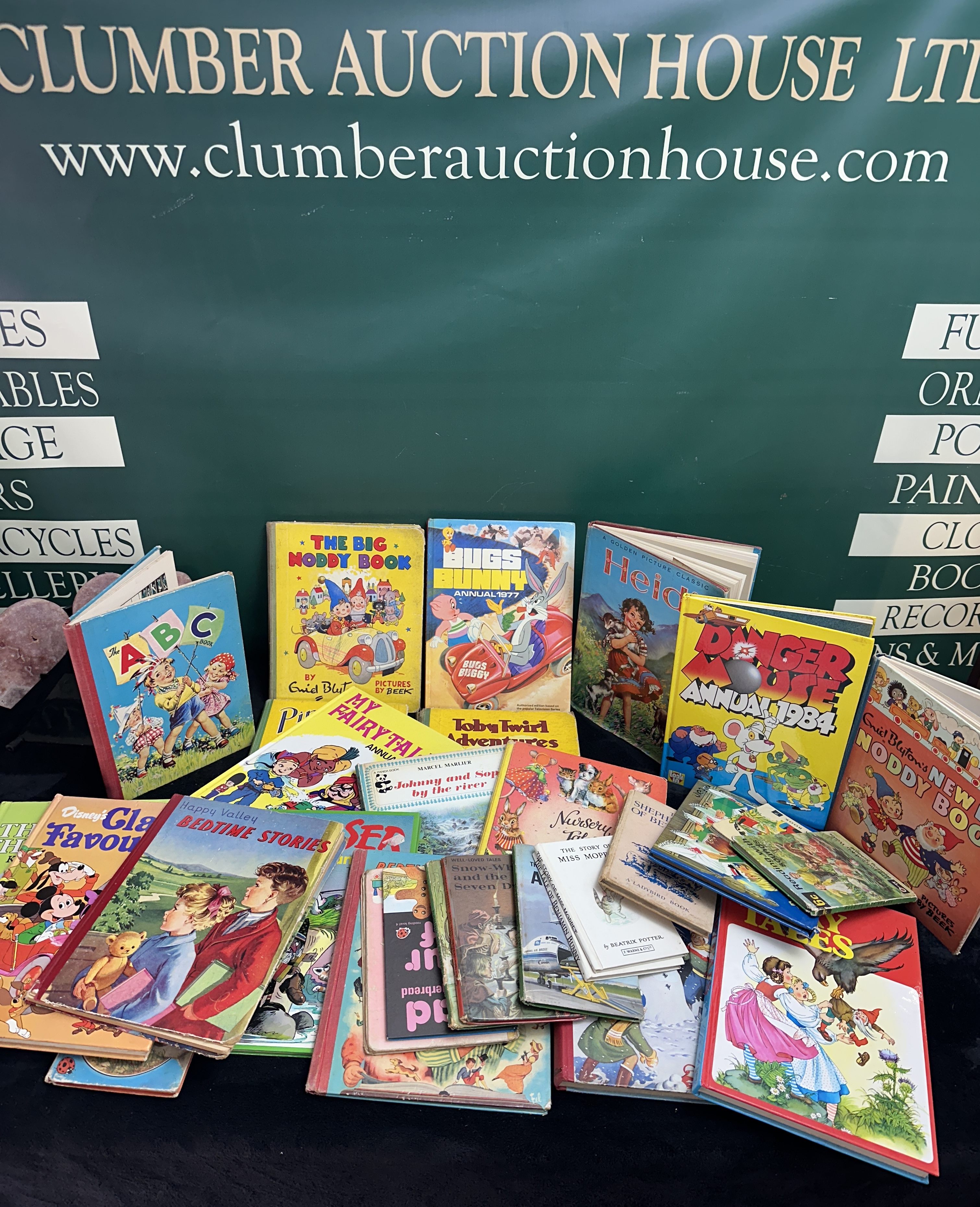 A Collection of Vintage Children's Books and Annuals including Enid Blyton and Beatrix Potter titles
