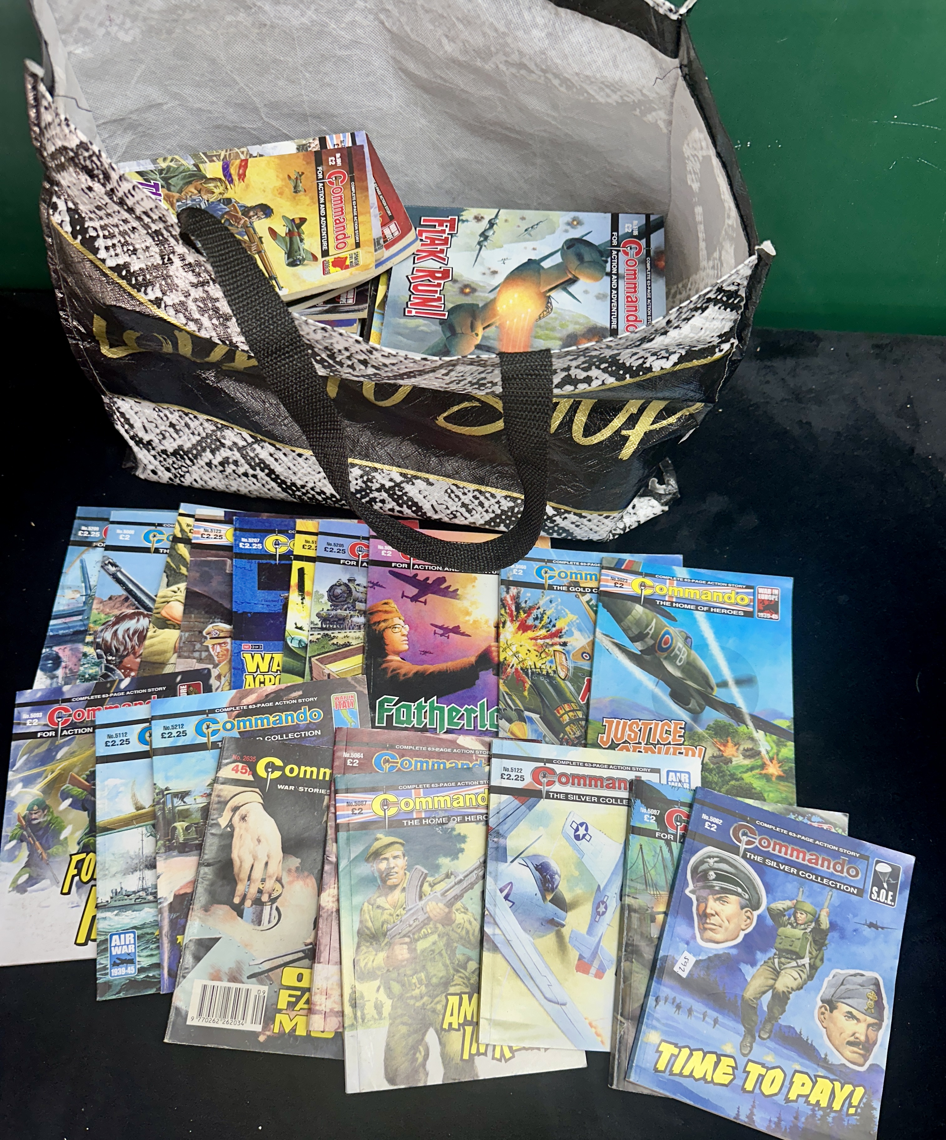 A Large Collection of Commando: For Action and Adventure Comics