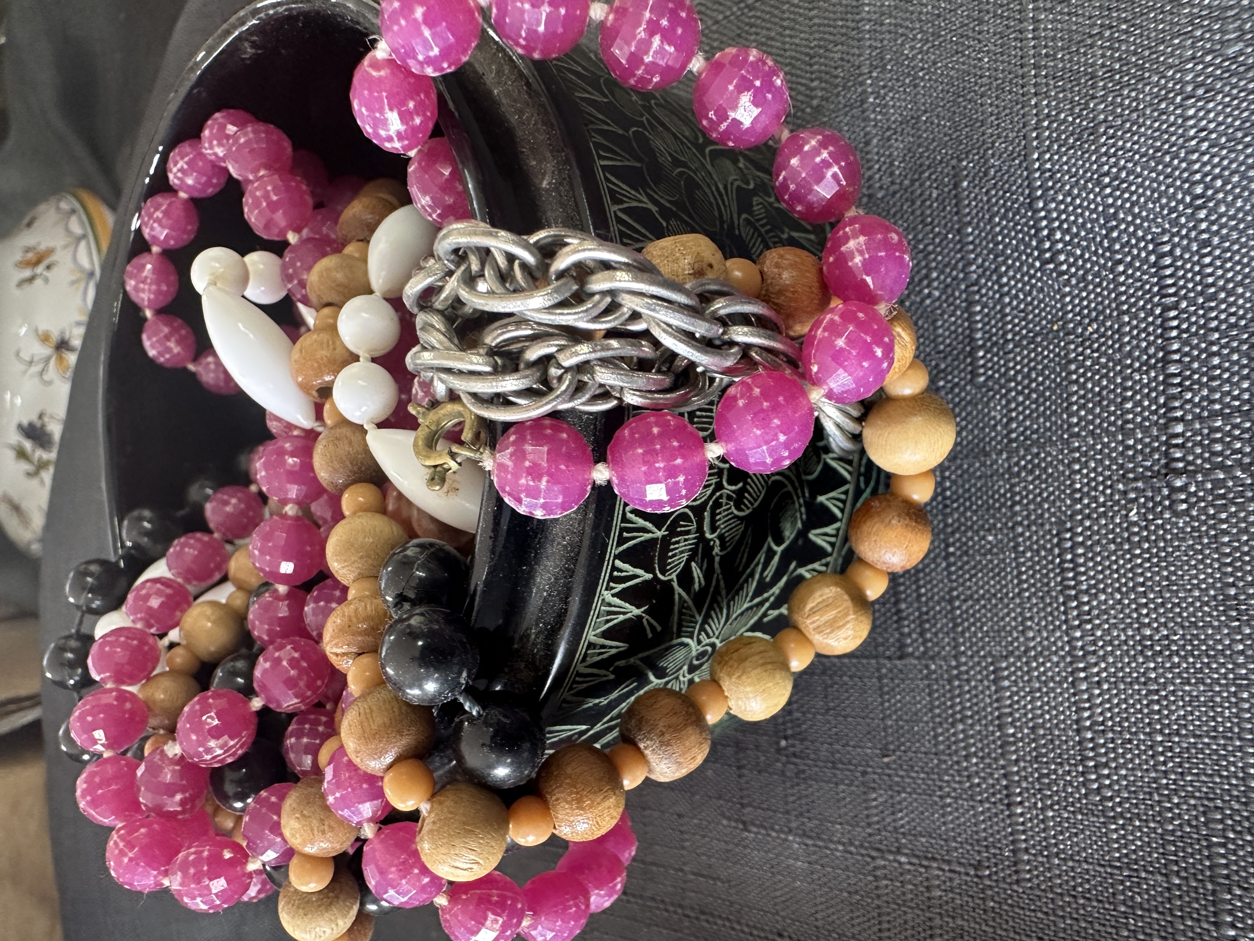 A Collection of Beaded and Silver-Tone Metal Costume Jewellery