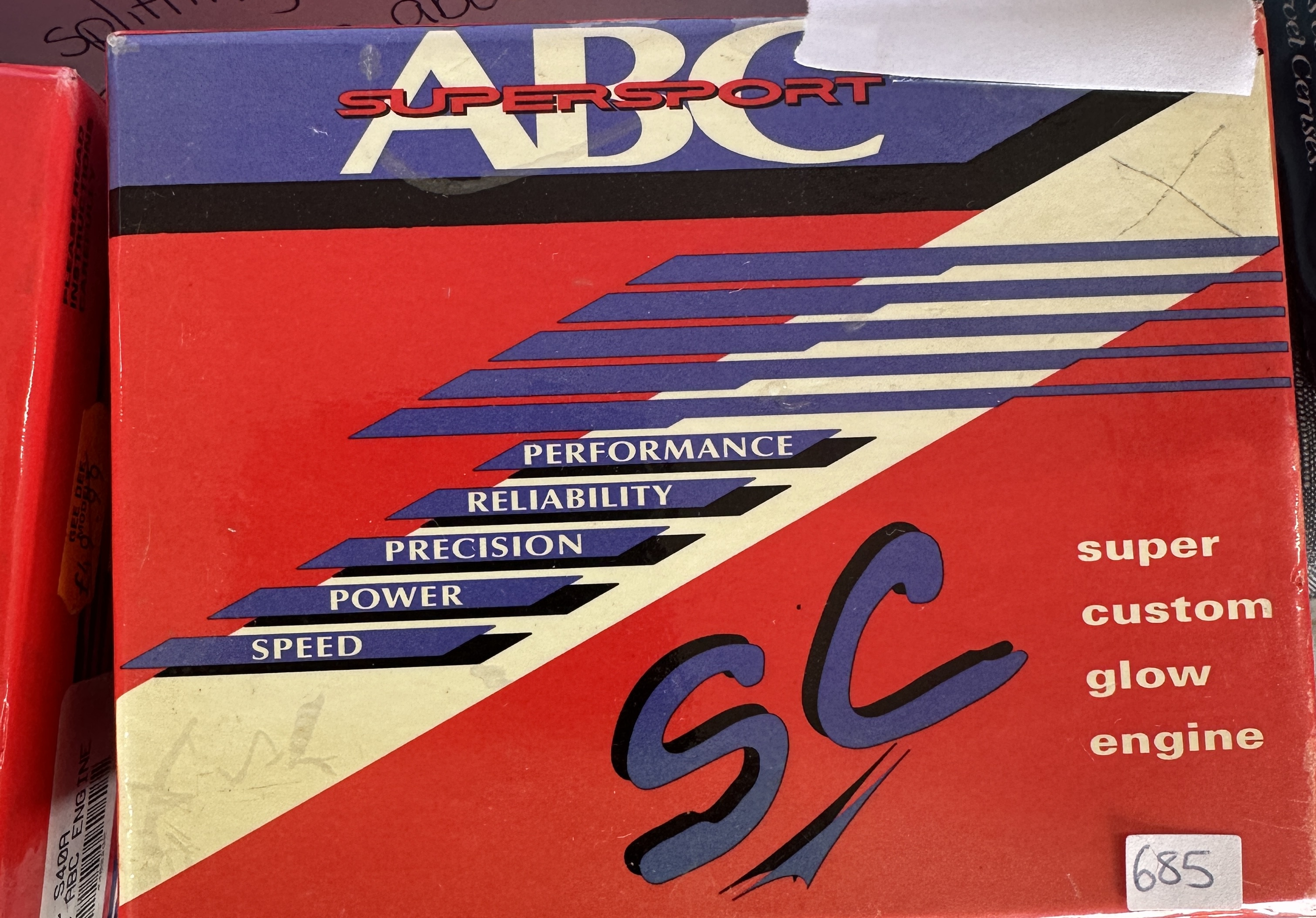 An SC S40R ABC Model Glow Engine in Original Box