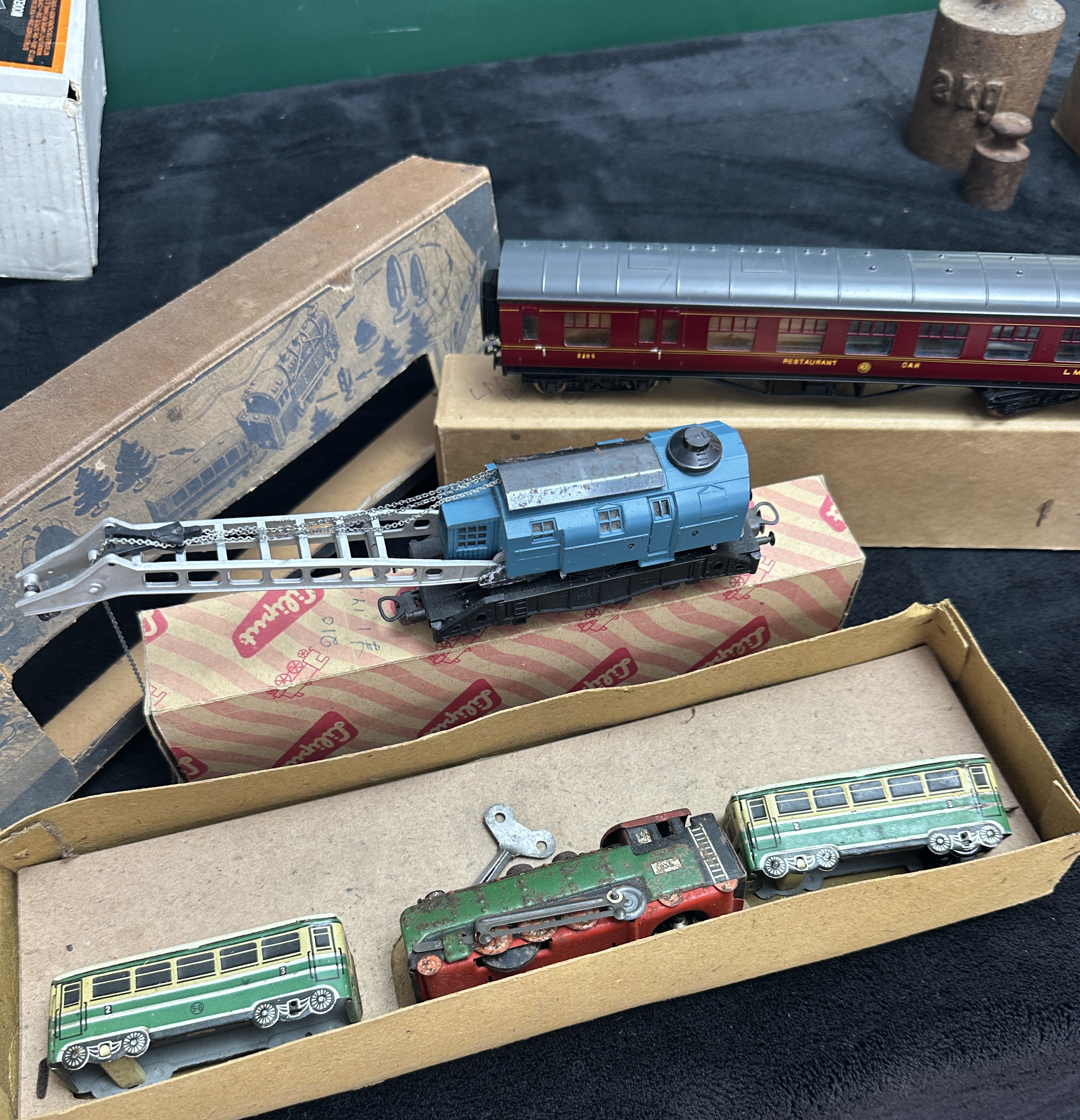 A Collection of Vintage Tinplate and Model Railway Items Including HWN and Liliput