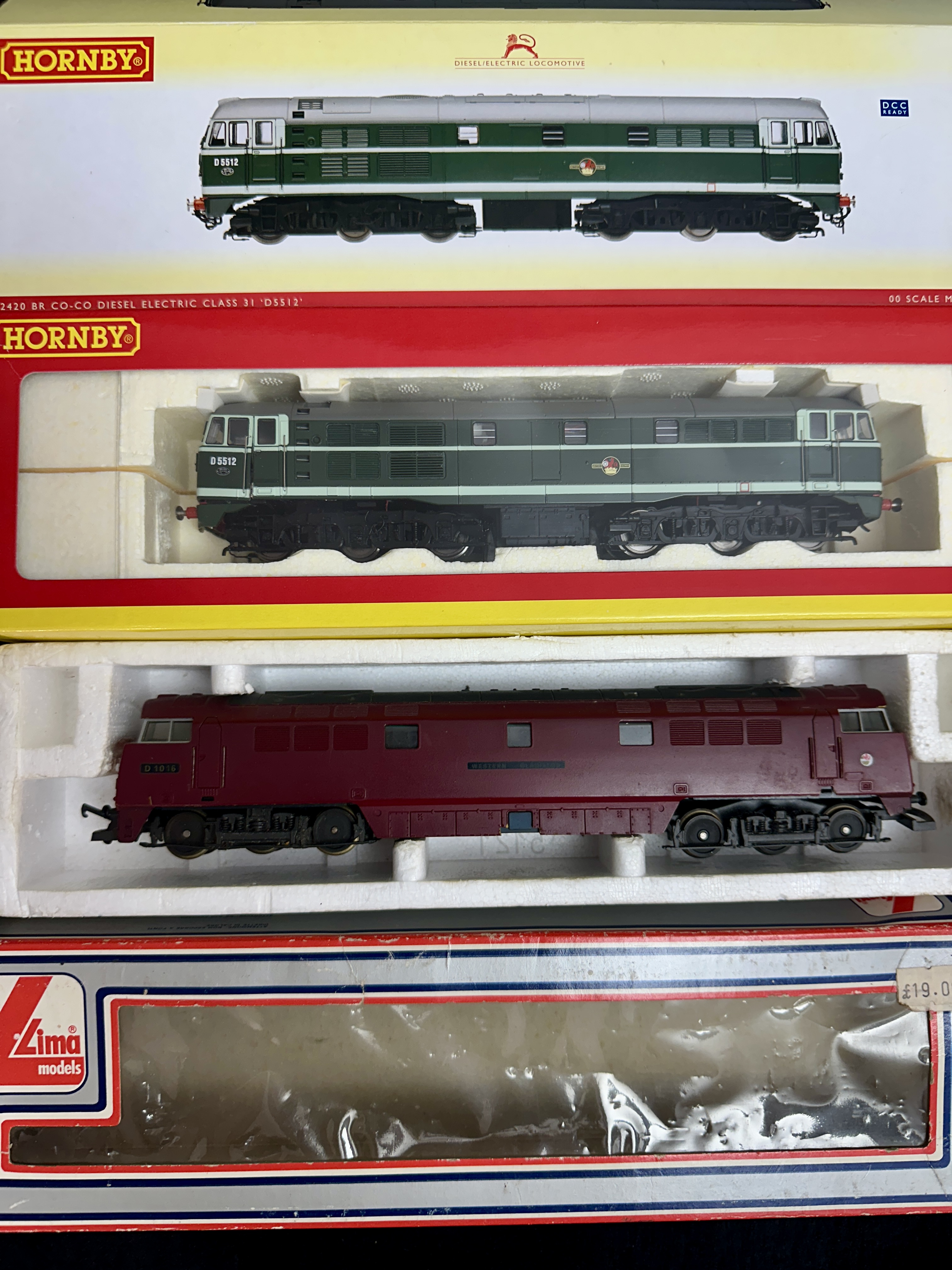 A Pair of OO Gauge Model Diesel Locomotives by Hornby and Lima