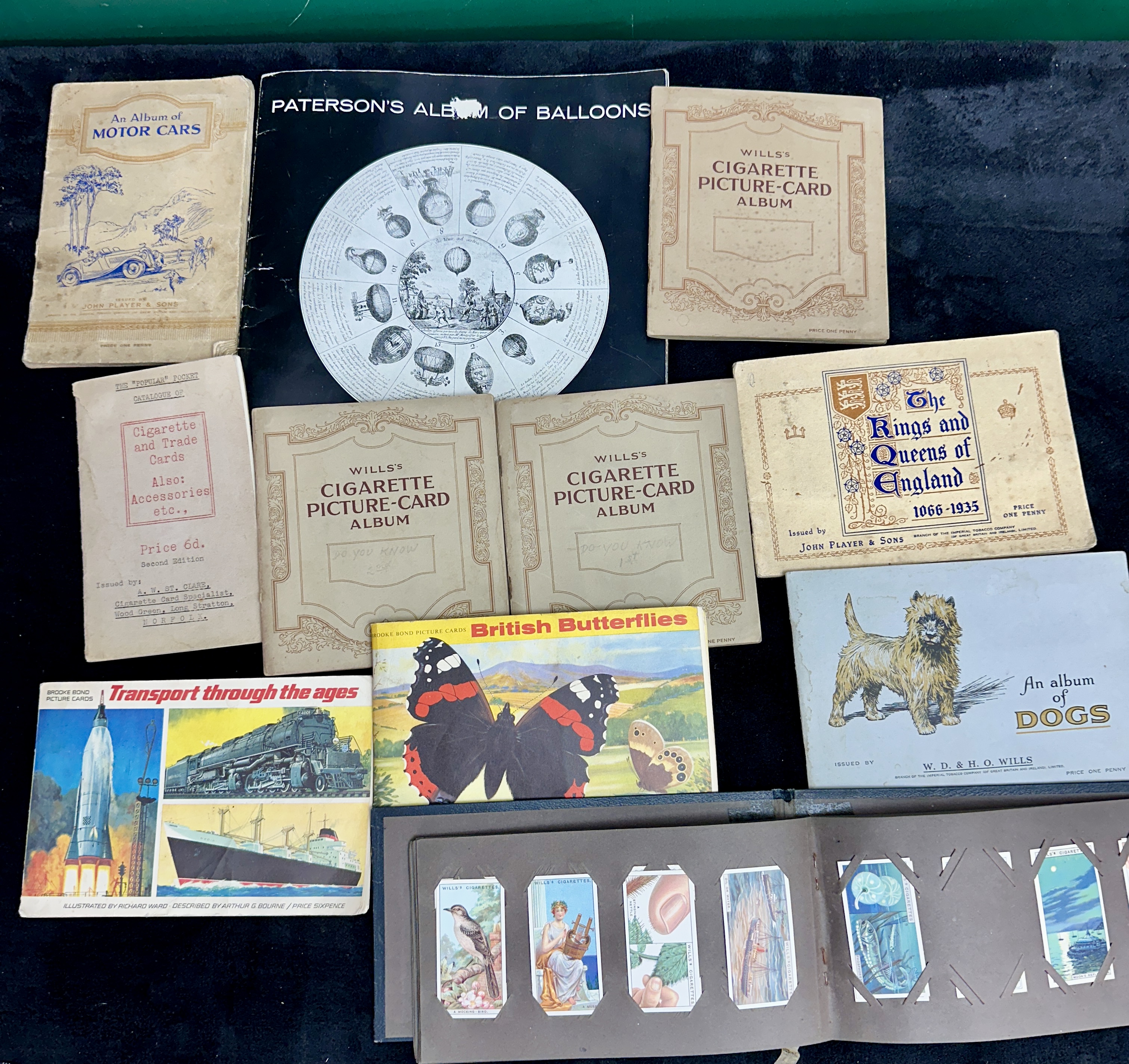 A Collection of Vintage British Cigarette and Trade Card Albums