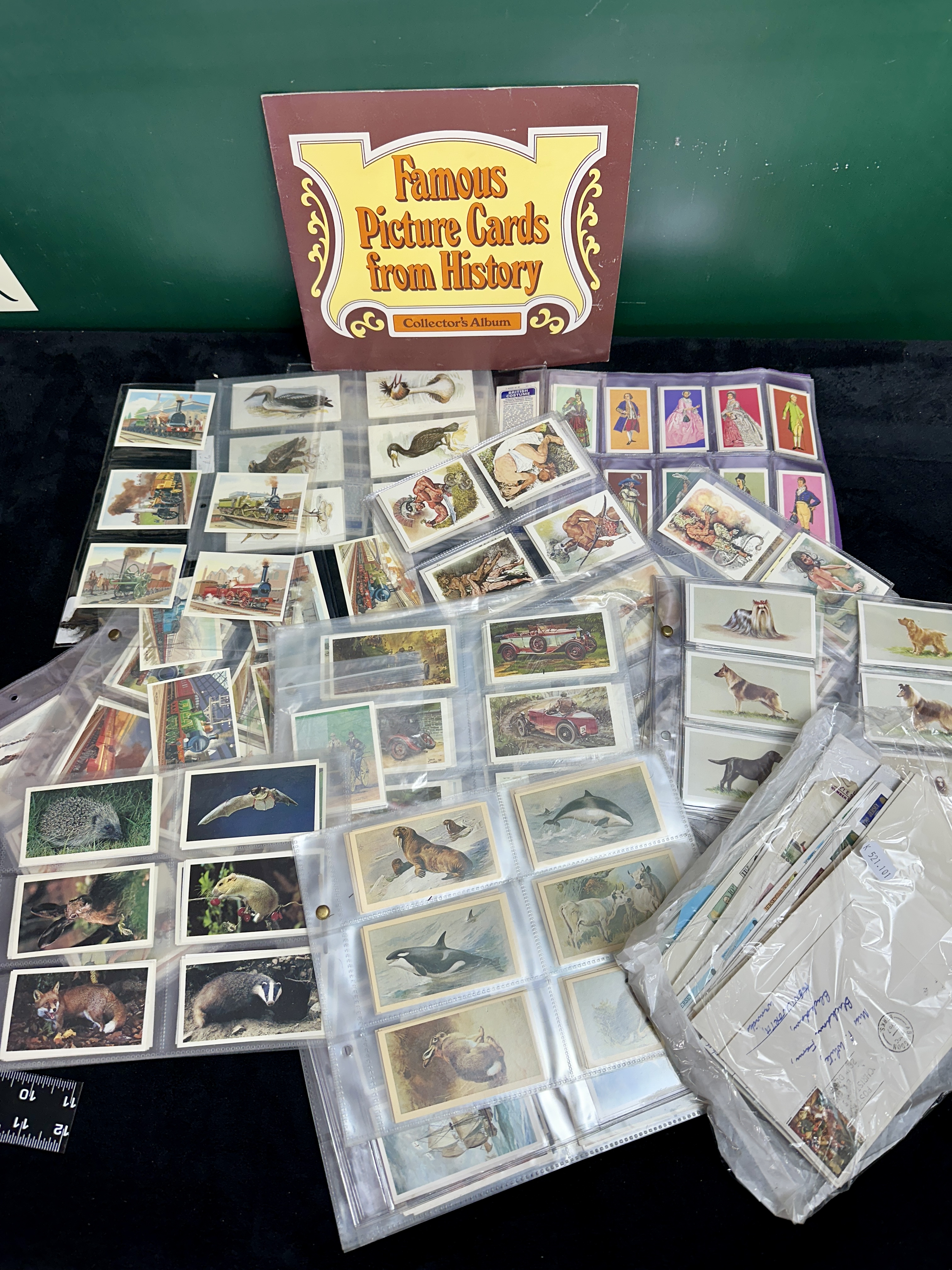 A Collection of Vintage British Trade and Cigarette Cards including Brooke Bond and John Player and Sons