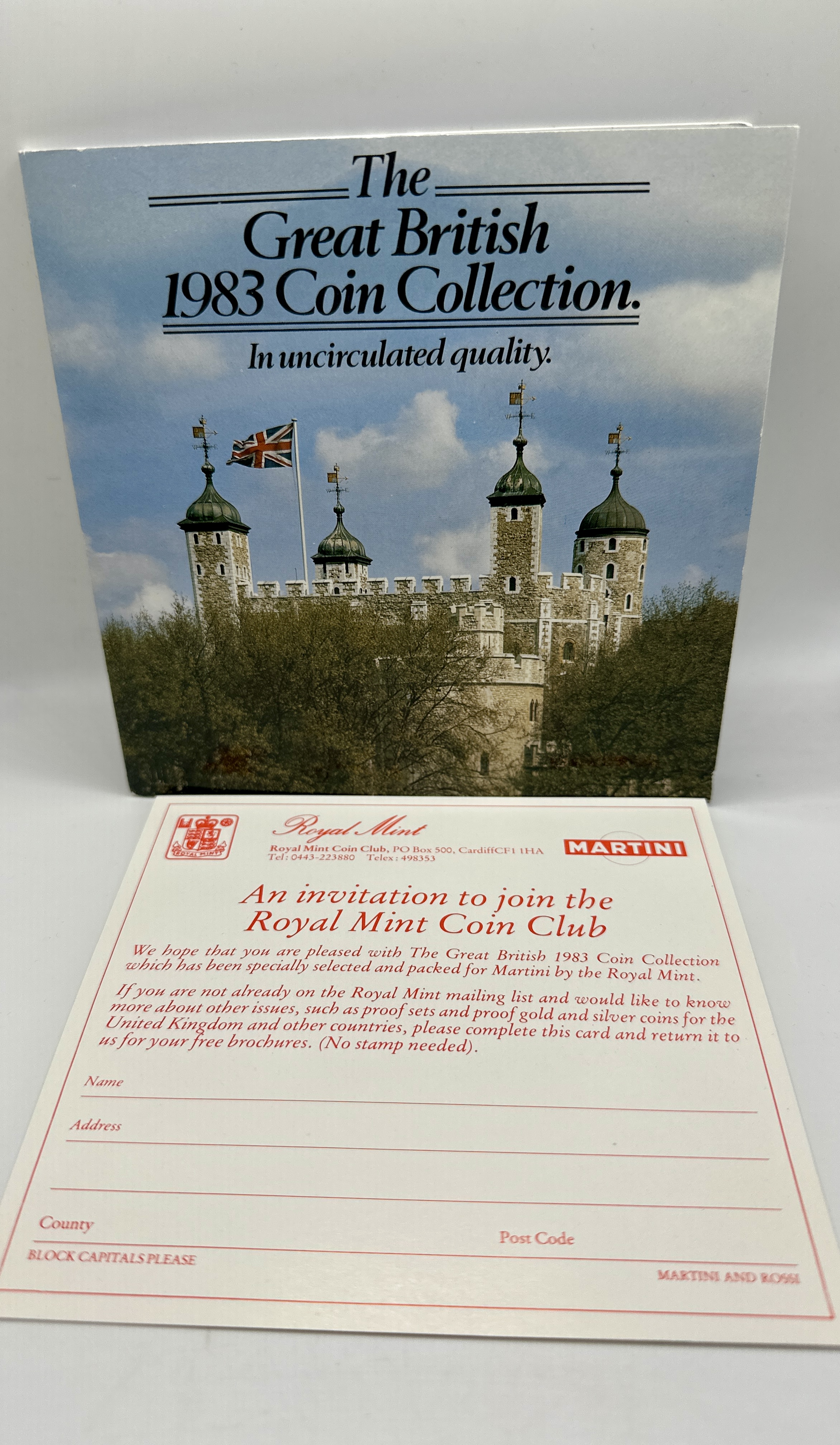 UK 1983 Royal Mint Uncirculated Coin Collection, Martini/Heinz Issue