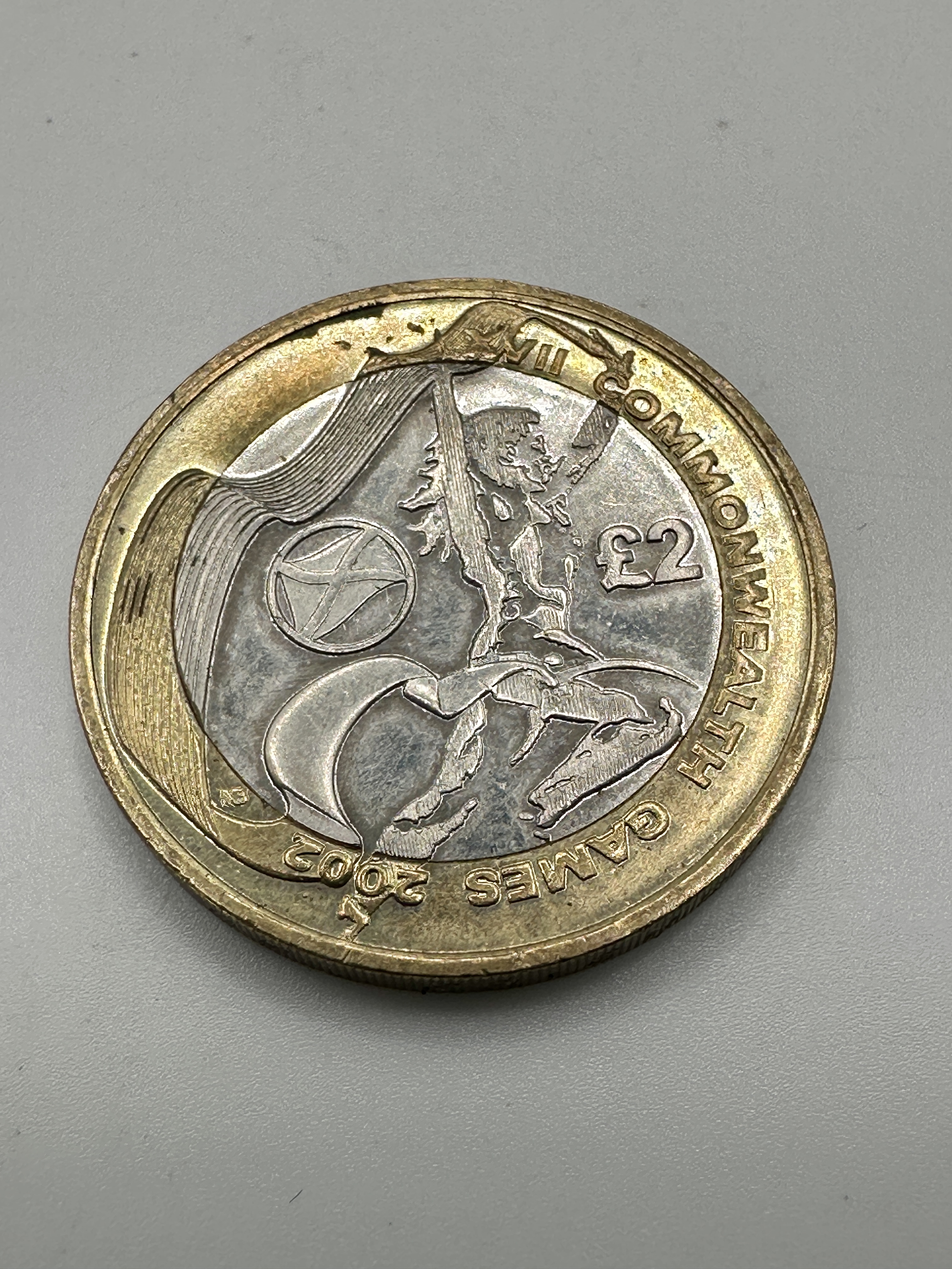 2002 UK XVII Commonwealth Games England Two Pound Coin