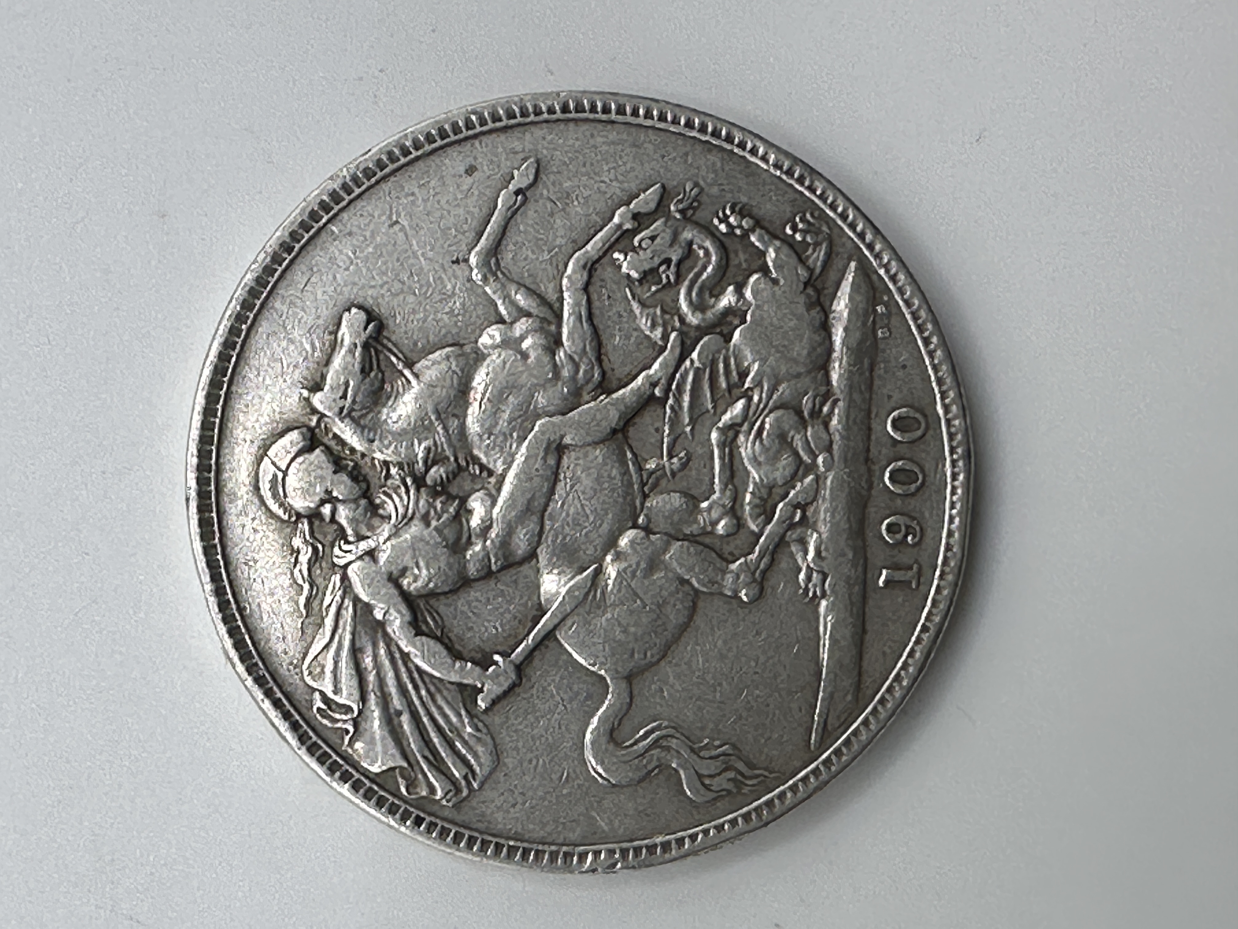 UK Queen Victoria Silver Crown, 1900