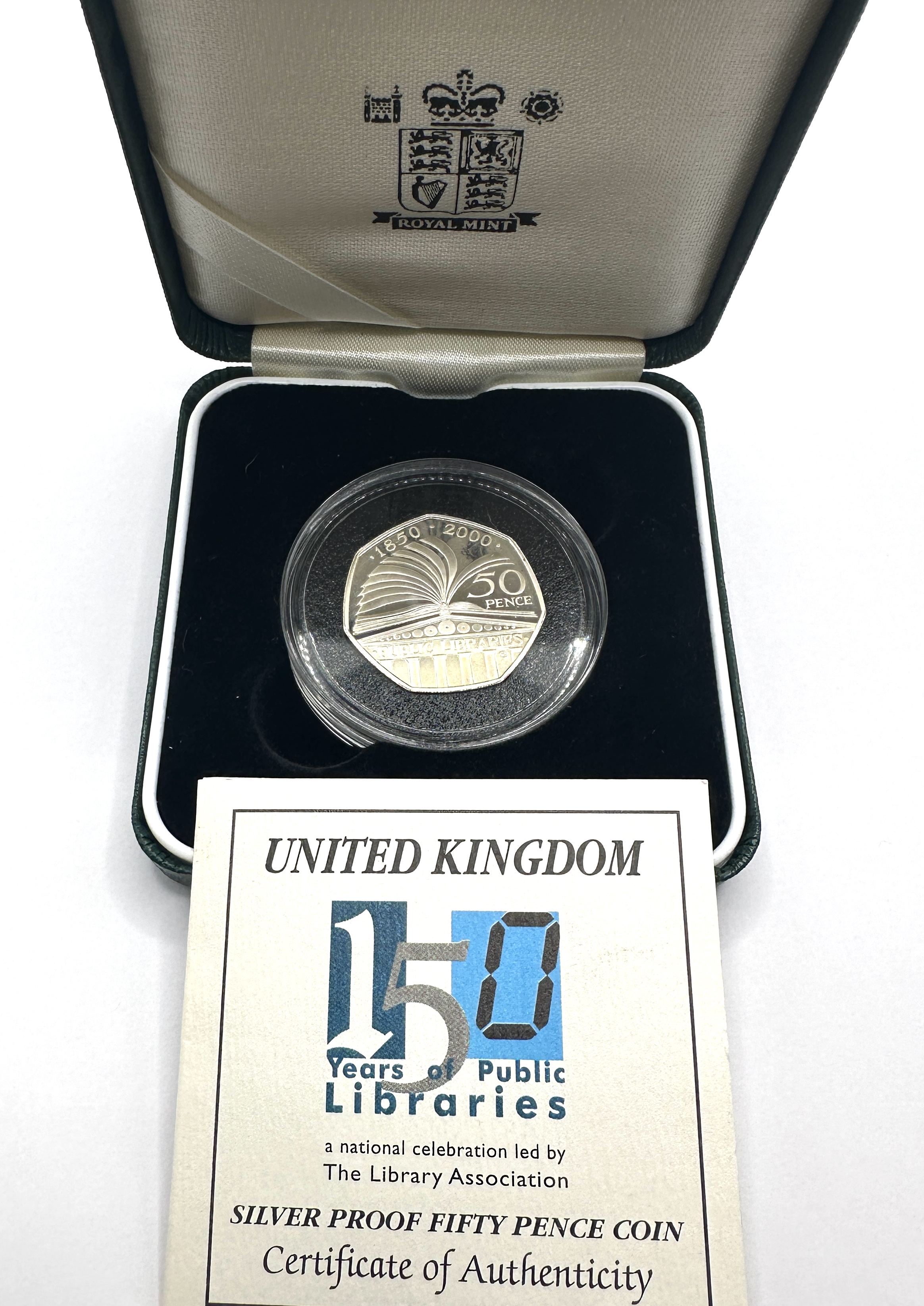 UK 2000 50 Pence, Silver, Spink 4441