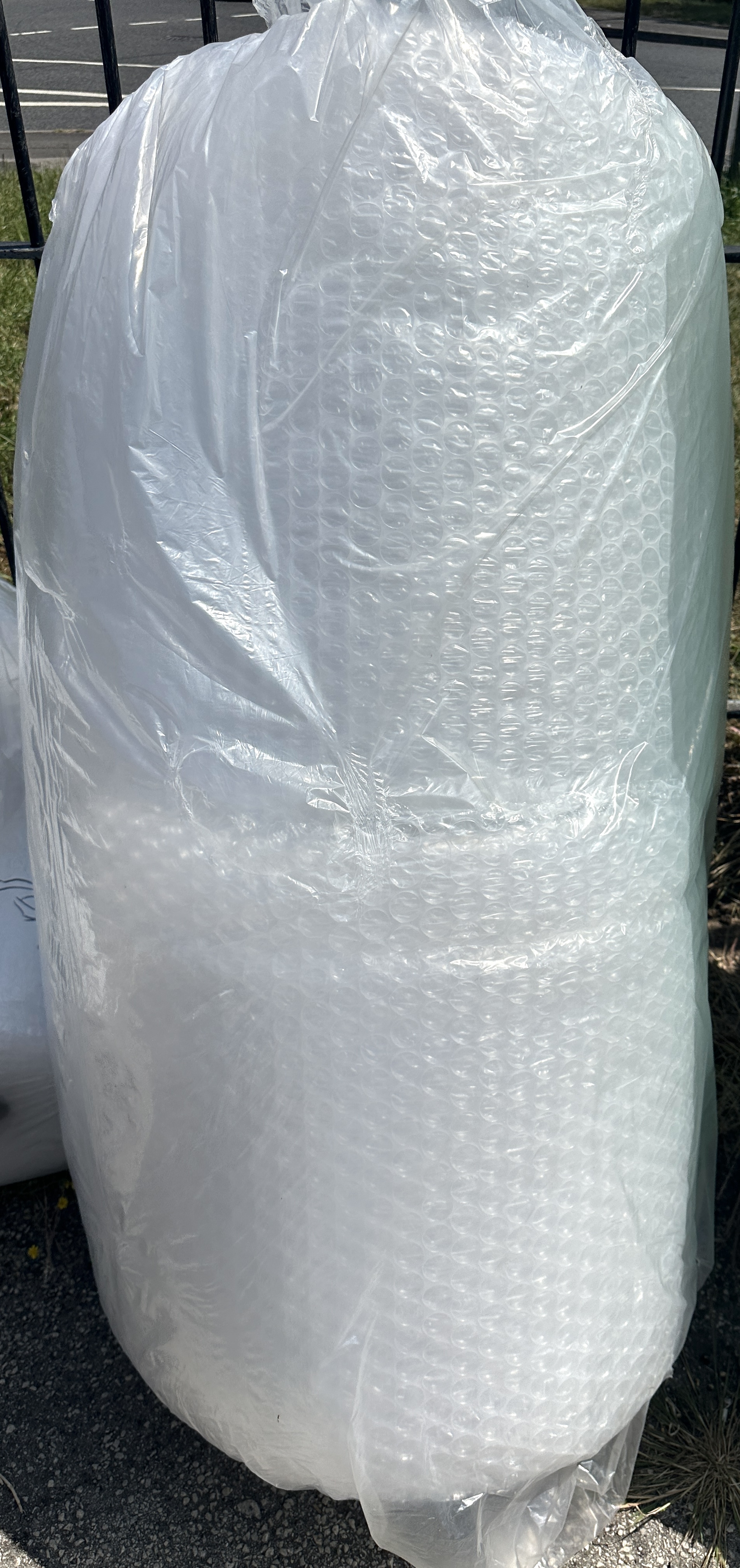 A Single Roll of Large Bubble Cushioning Wrap