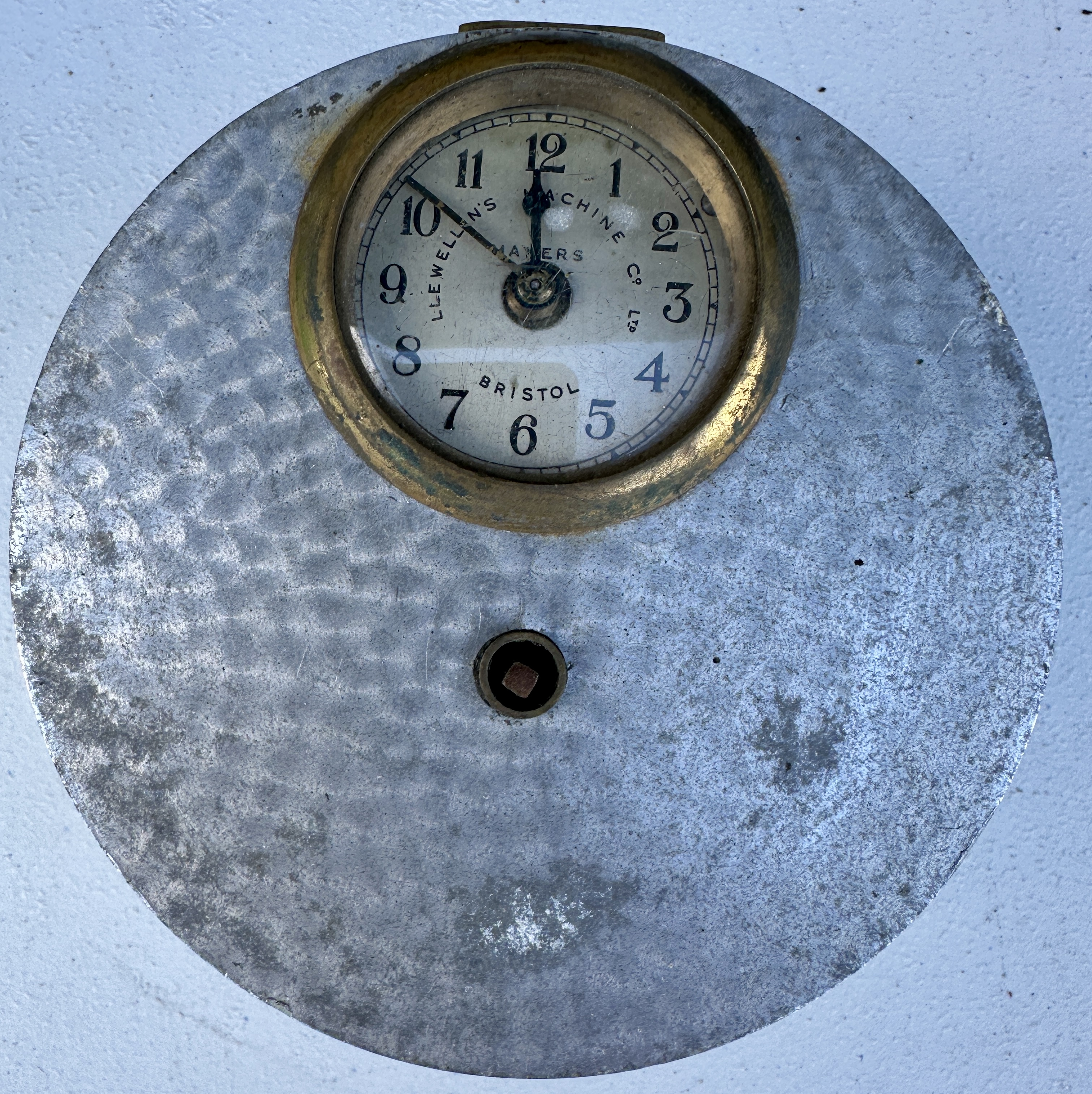 A Vintage Llewellin's Machine Co. Ltd. Bristol Watchman's Portable Time Recorder Clock