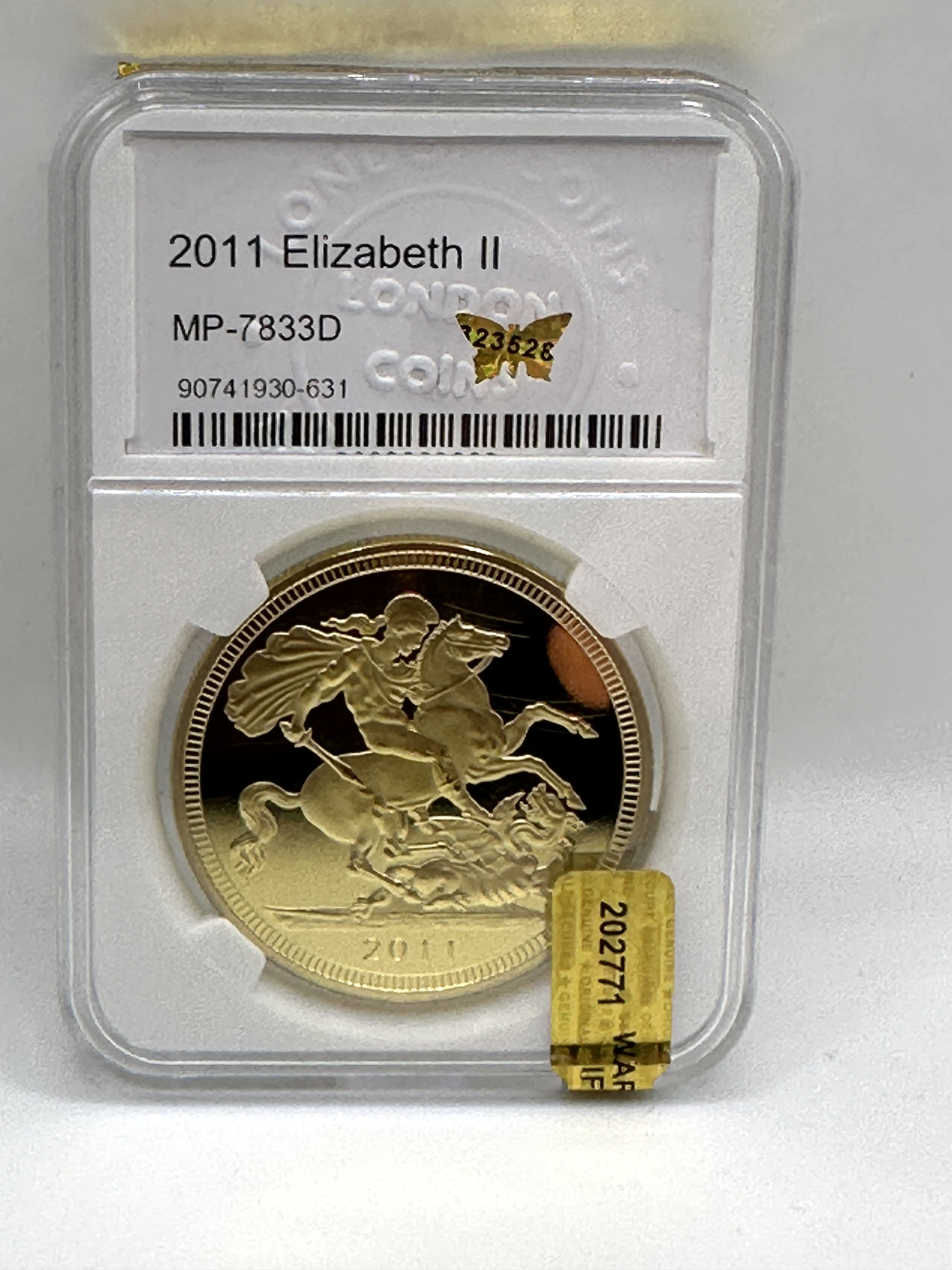 2011 UK Gold Toned  Sovereign