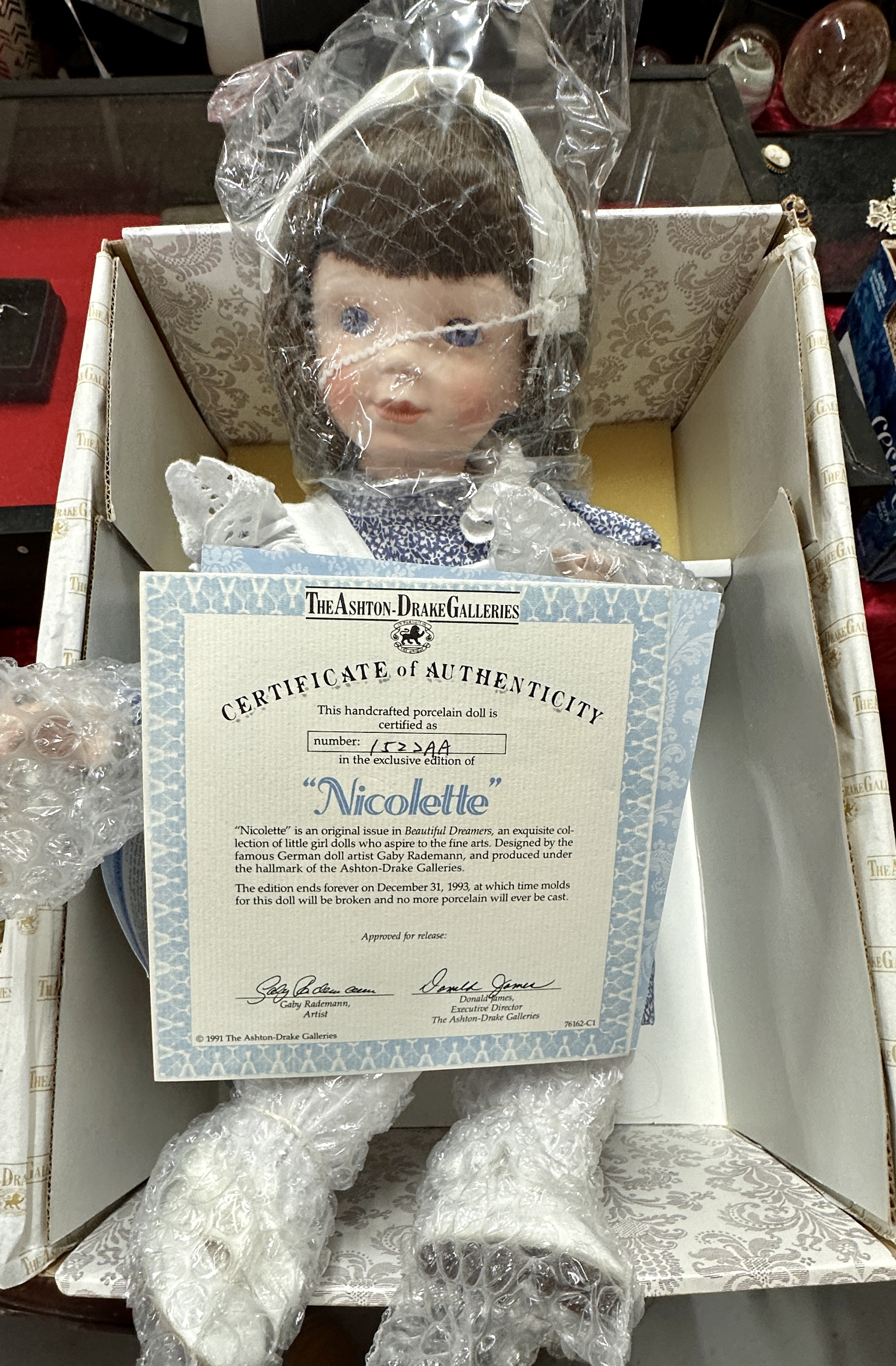 The Ashton-Drake Galleries Nicolette Collector's Doll by Gaby Rademann