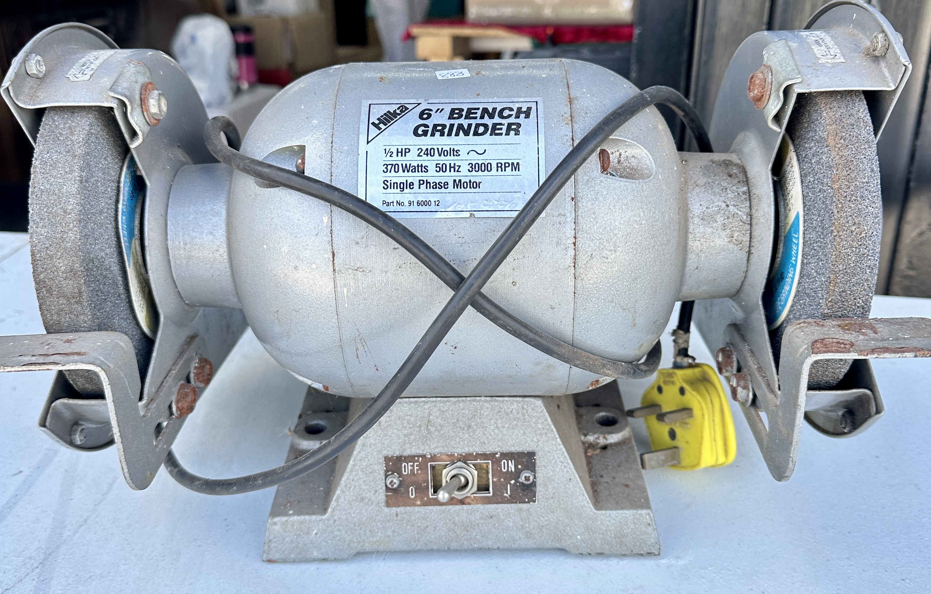 A Hilka 6 Inch Bench Grinder