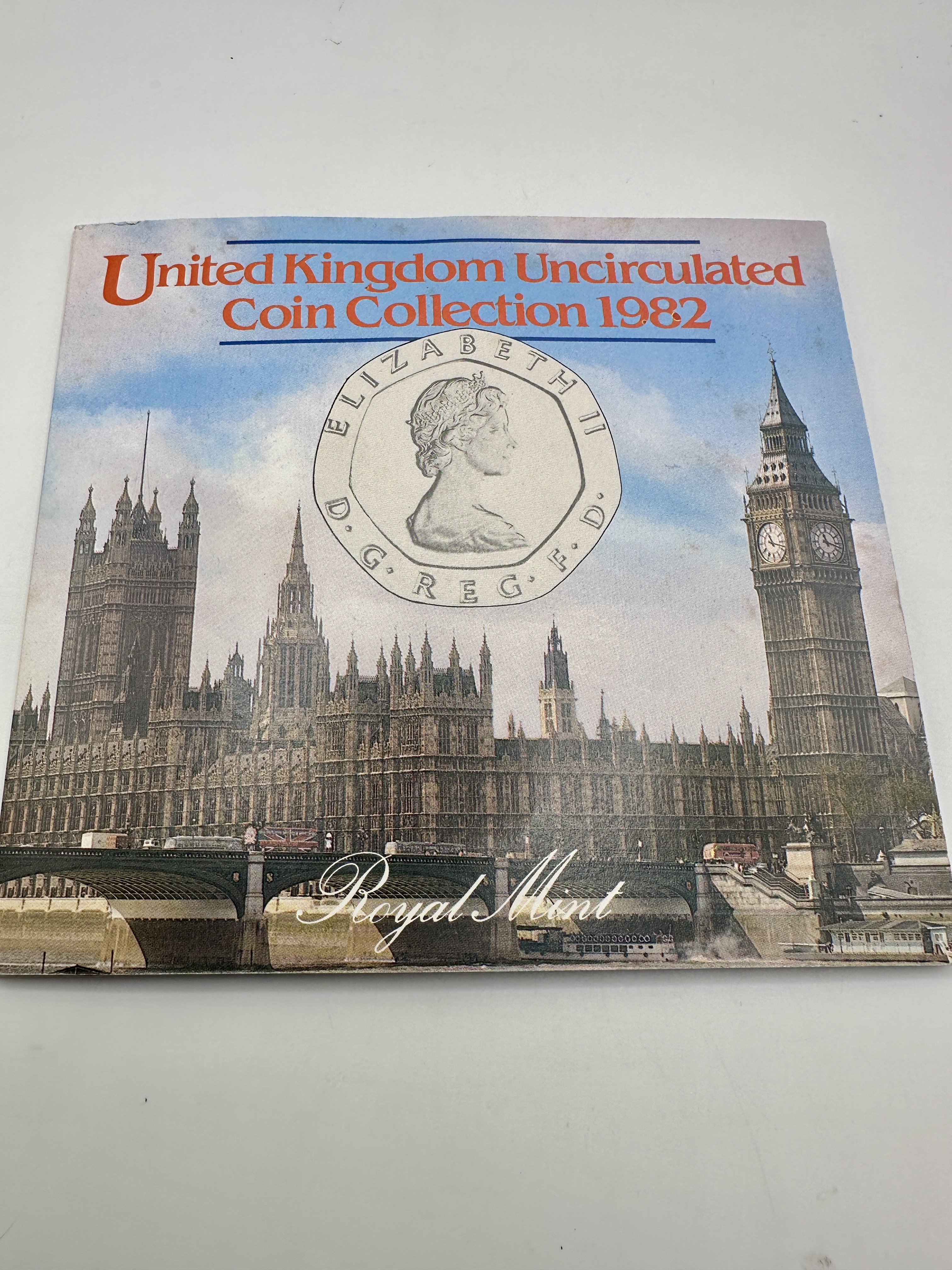 UK 1982 Royal Mint Uncirculated Coin Collection, Cupro-Nickel and Bronze