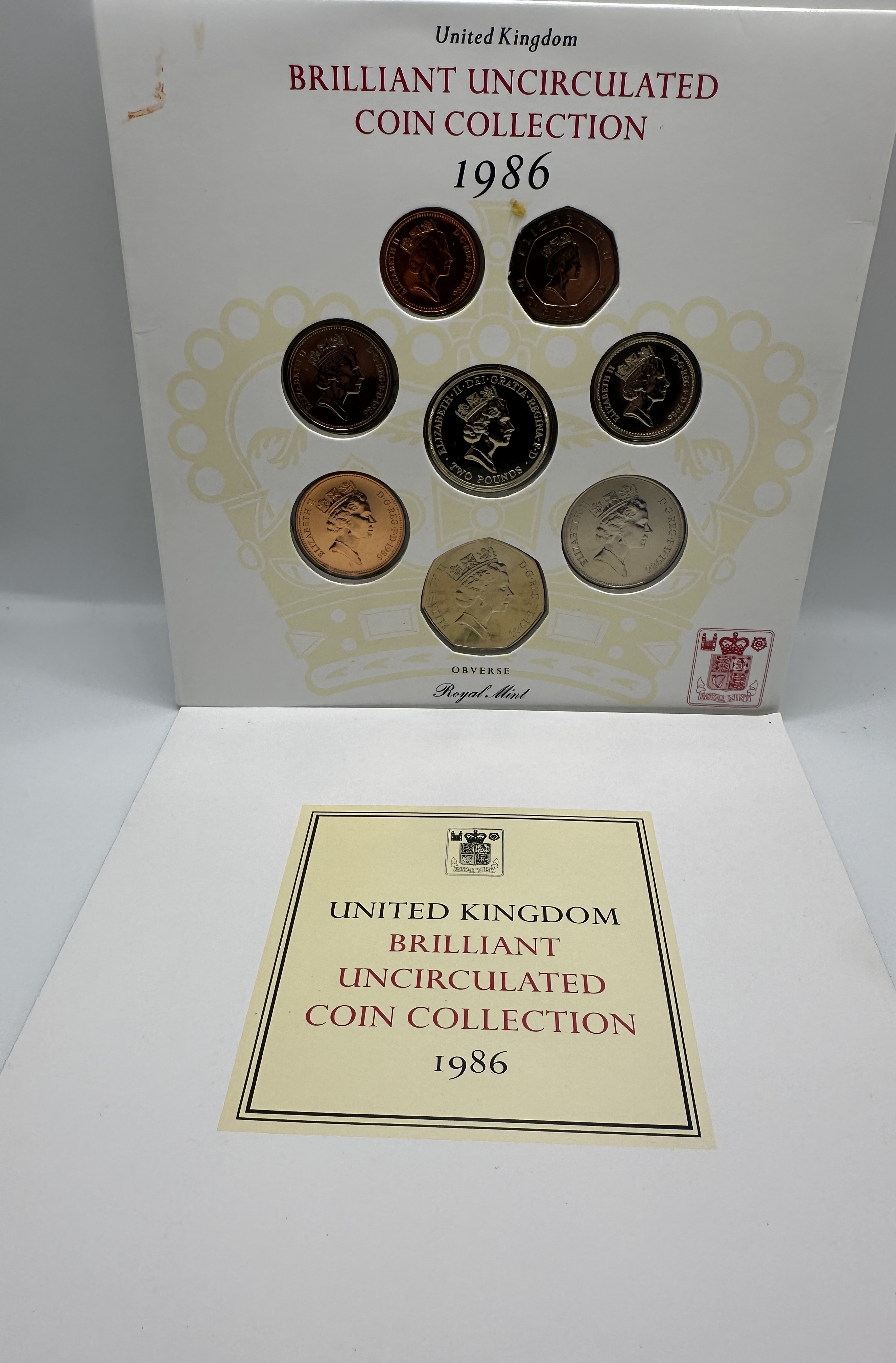 UK Brilliant Uncirculated Coin Collection 1986