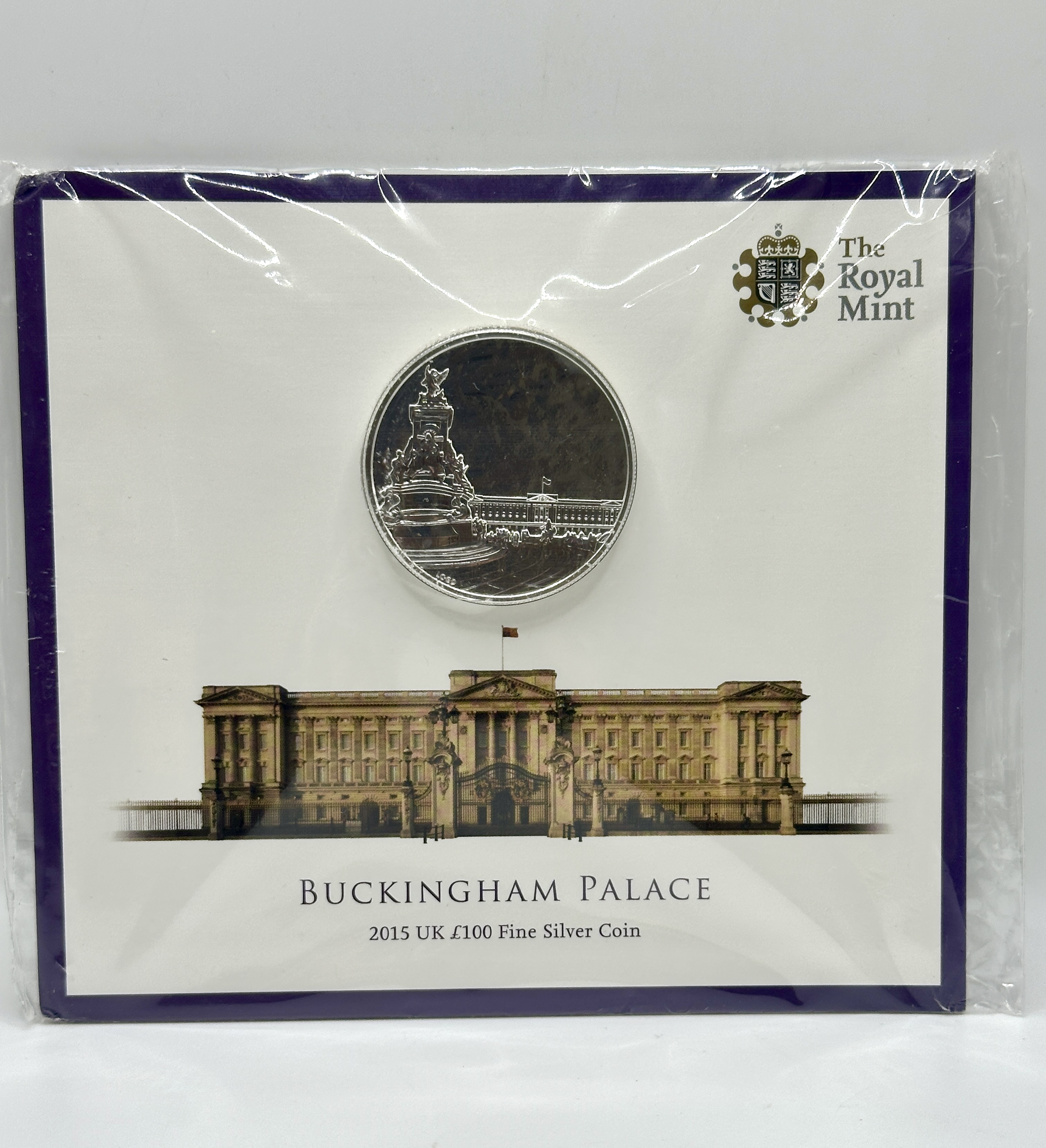 2015 UK Buckingham Palace £100 Fine Silver Coin