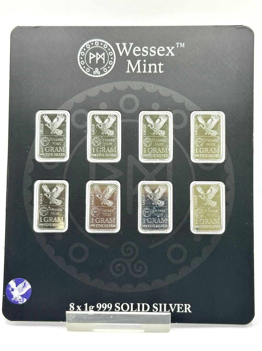 Lot 257: A Set of Wessex Mint .999 Fine Silver 1g Bullion Bars