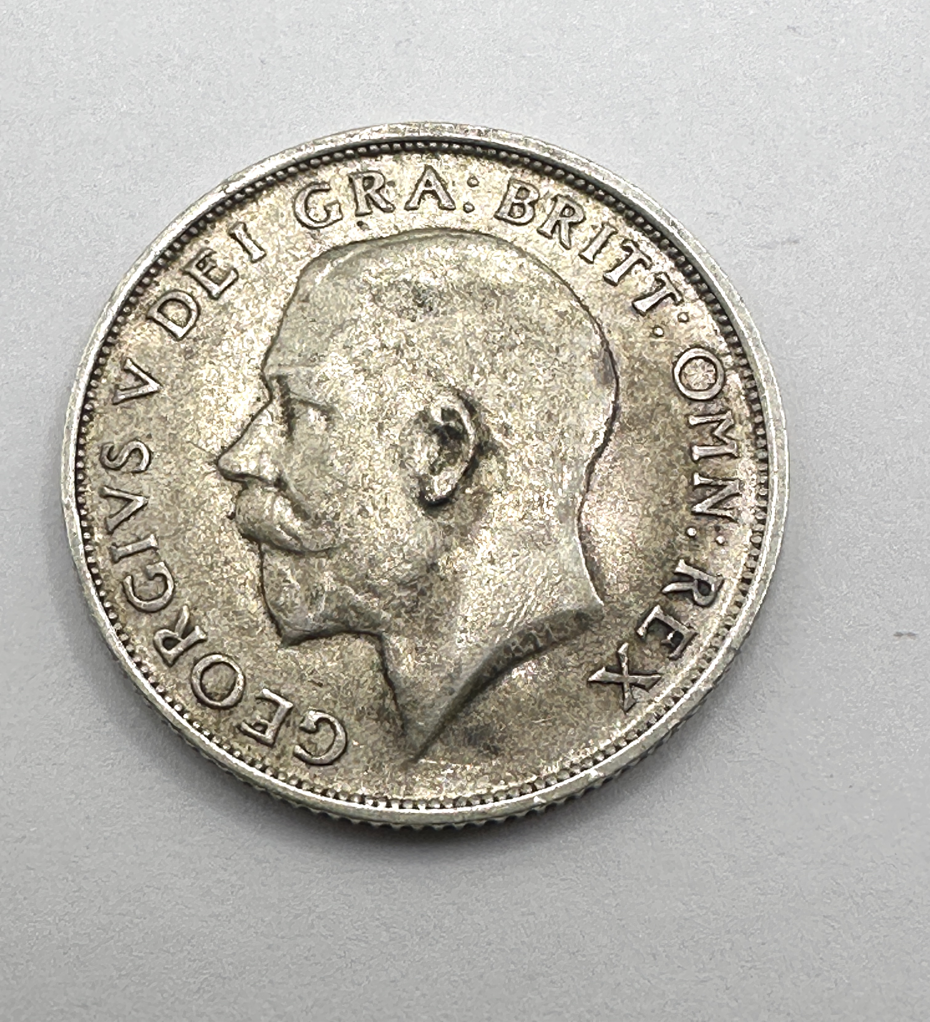 UK 1914 George V Silver One Shilling (KM# 816)