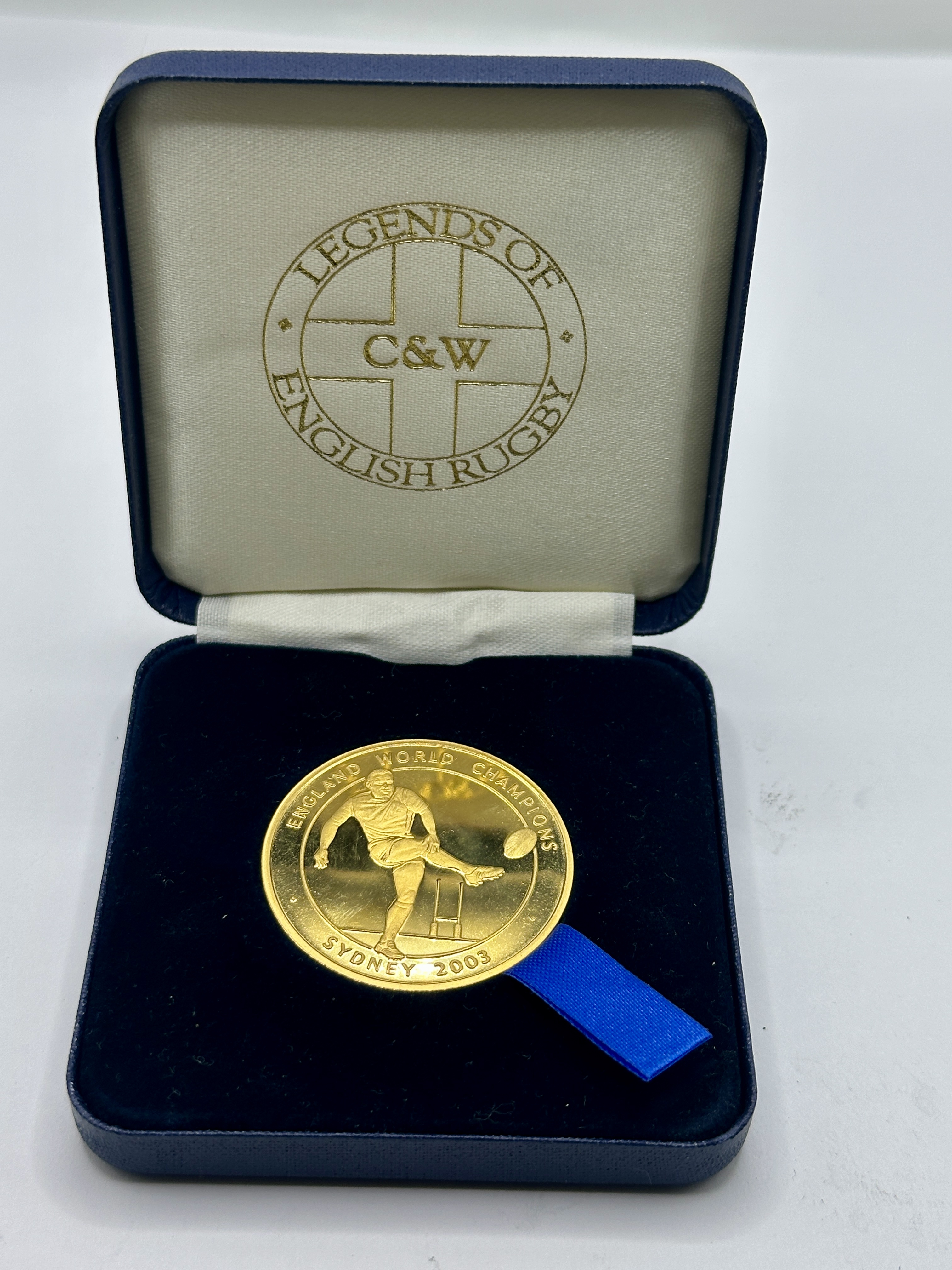 2003 Legends of English Rugby Jonny Wilkinson Commemorative Medal in C&W Presentation Box
