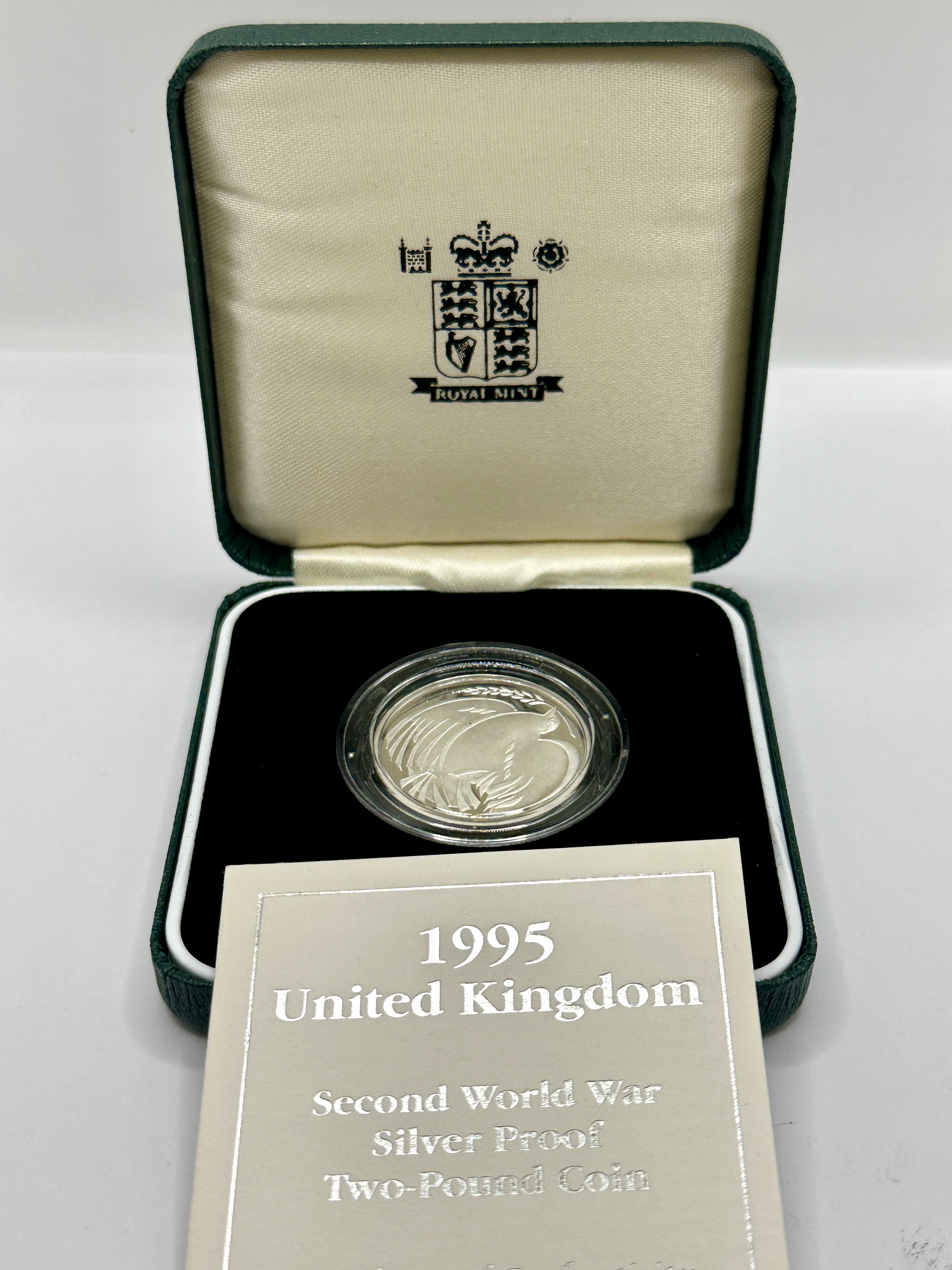 UK 1995 Second World War Silver Proof Two-Pound Coin