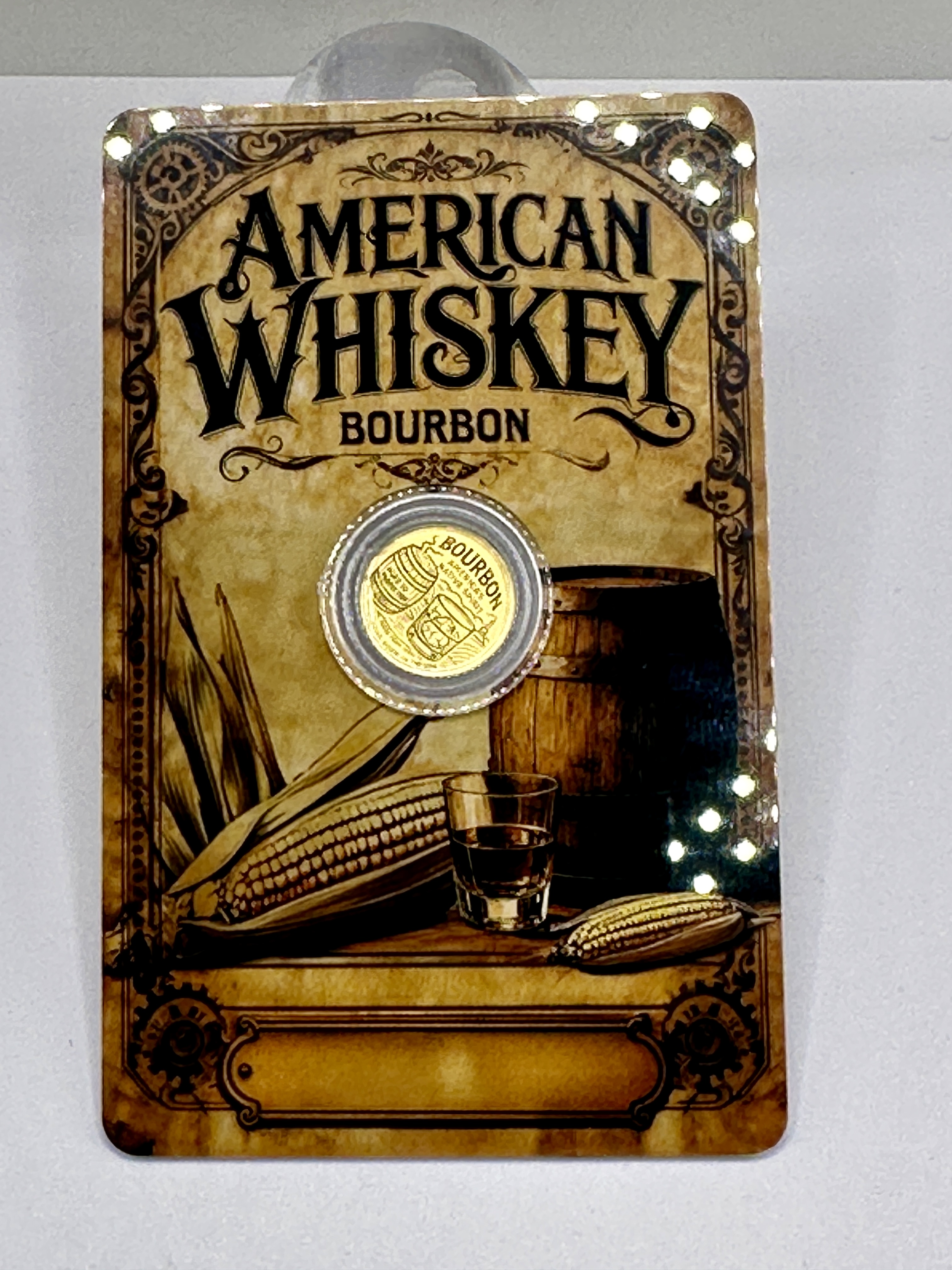 NIUE 2026 American Whiskey Bourbon 50 Cents 1/1000 oz Gold Coin