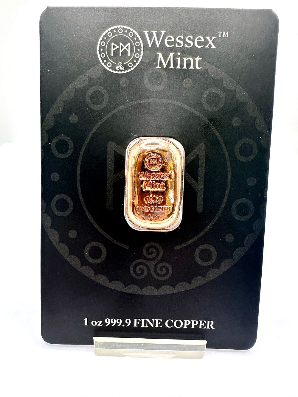 Lot 337: Wessex Mint 1 oz 999.9 Fine Copper Cast Bullion Bar