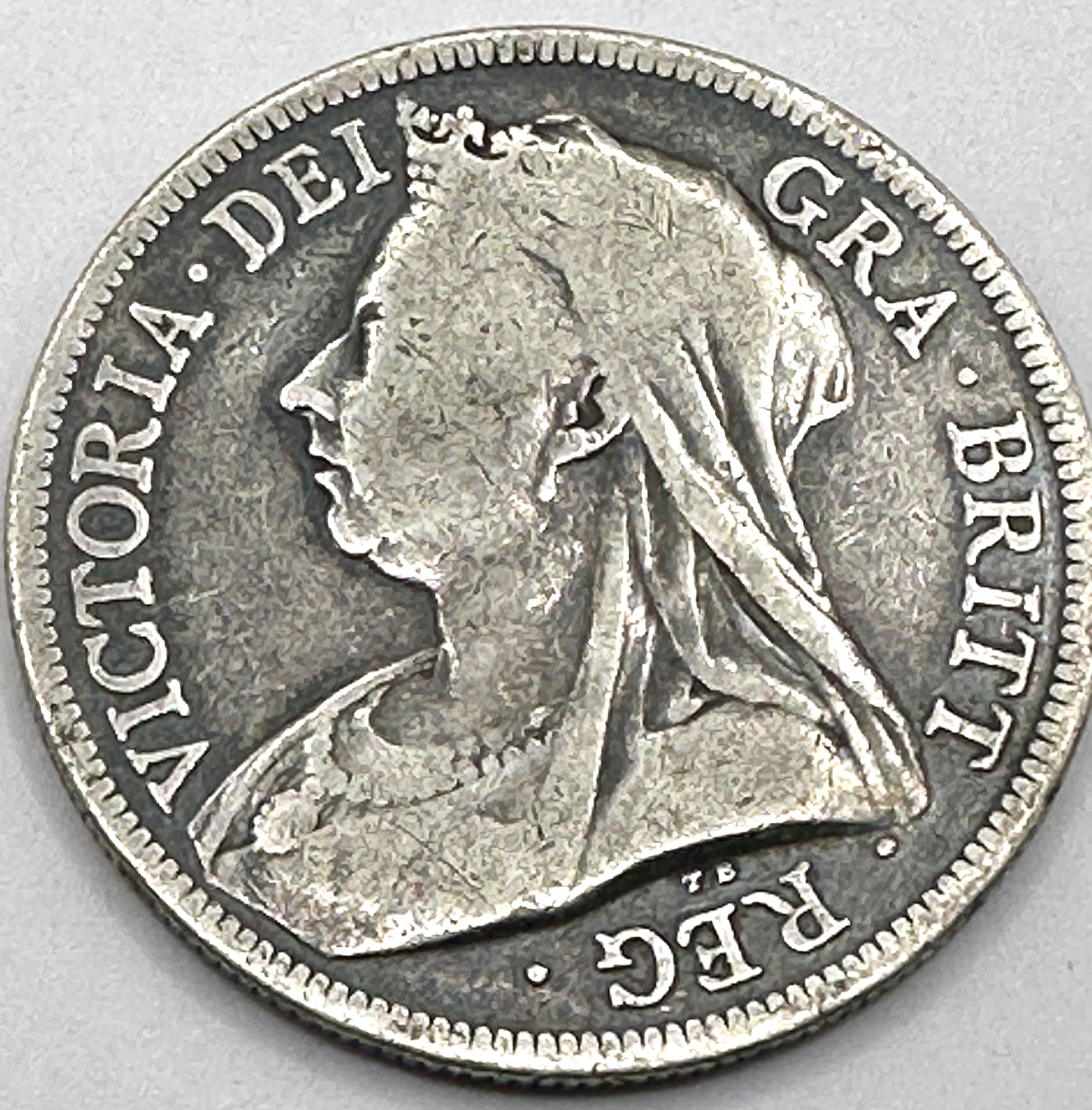 UK Victoria 1893 Silver Half Crown KM# 782
