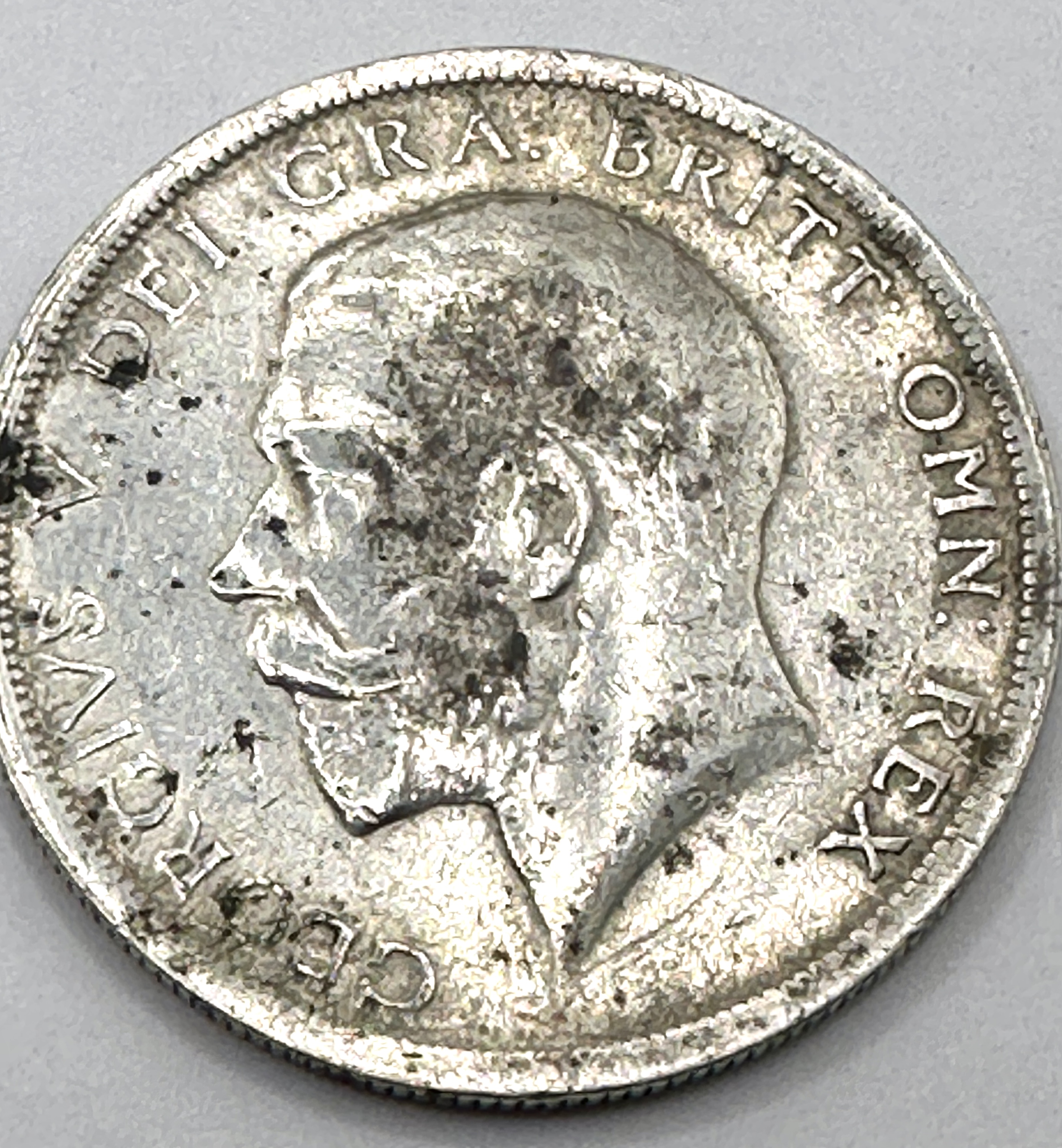 1918 UK George V Silver Half Crown