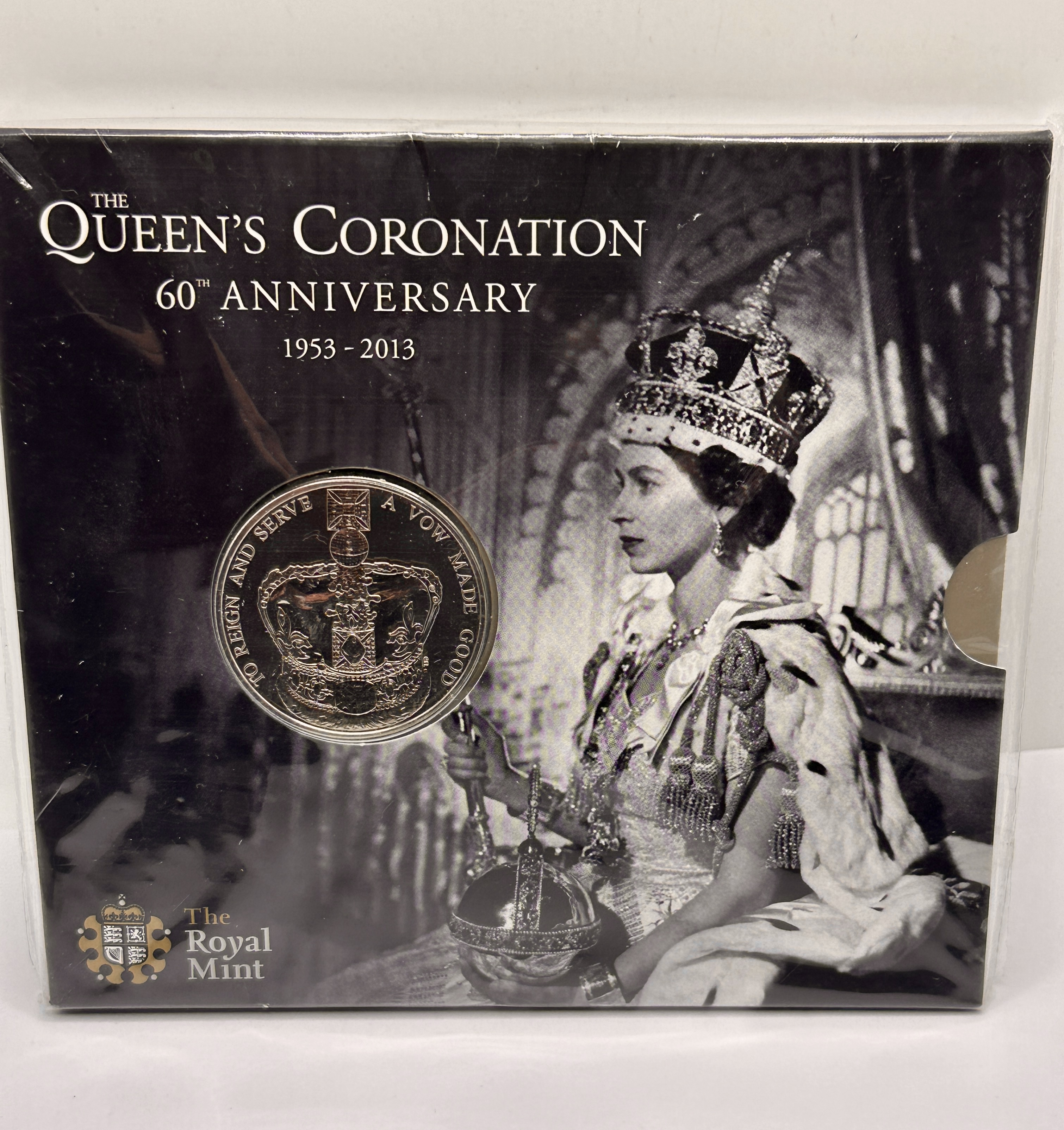2013 UK Royal Mint 60th Anniversary of the Coronation £5 Brilliant Uncirculated Coin Pack